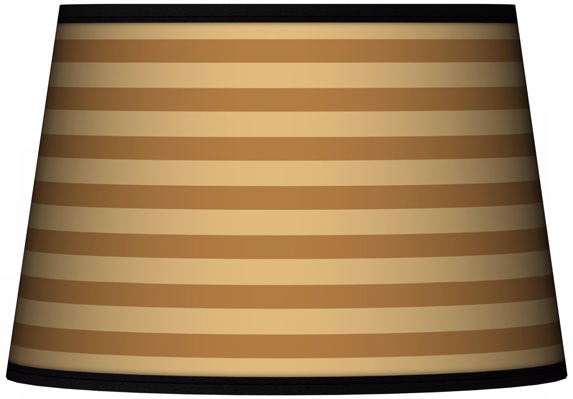 Butterscotch Parallels Tapered Lamp Shade 13x16x10.5 (Spider)