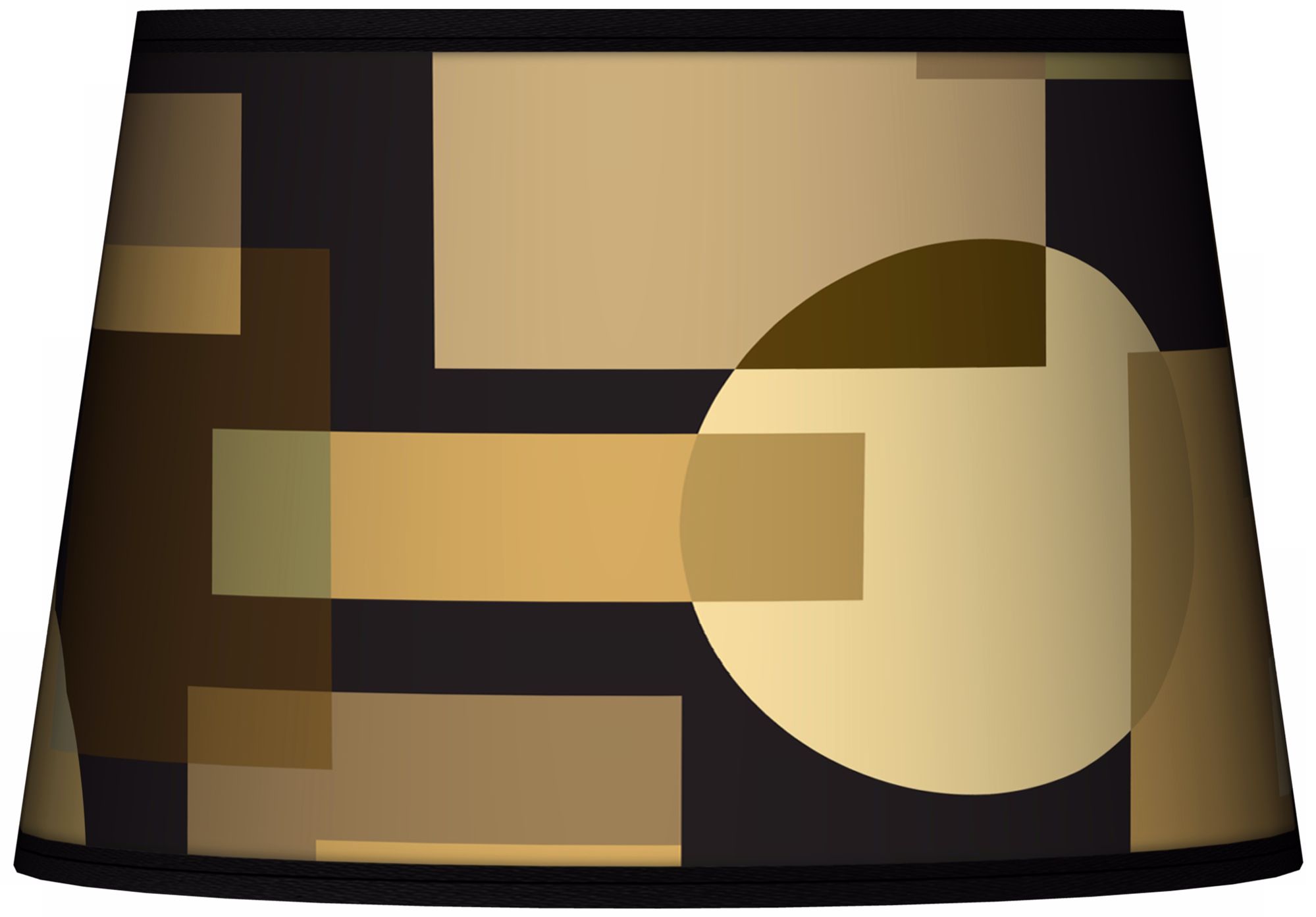 Earthy Geometrics Tapered Lamp Shade 13x16x10.5 (Spider)