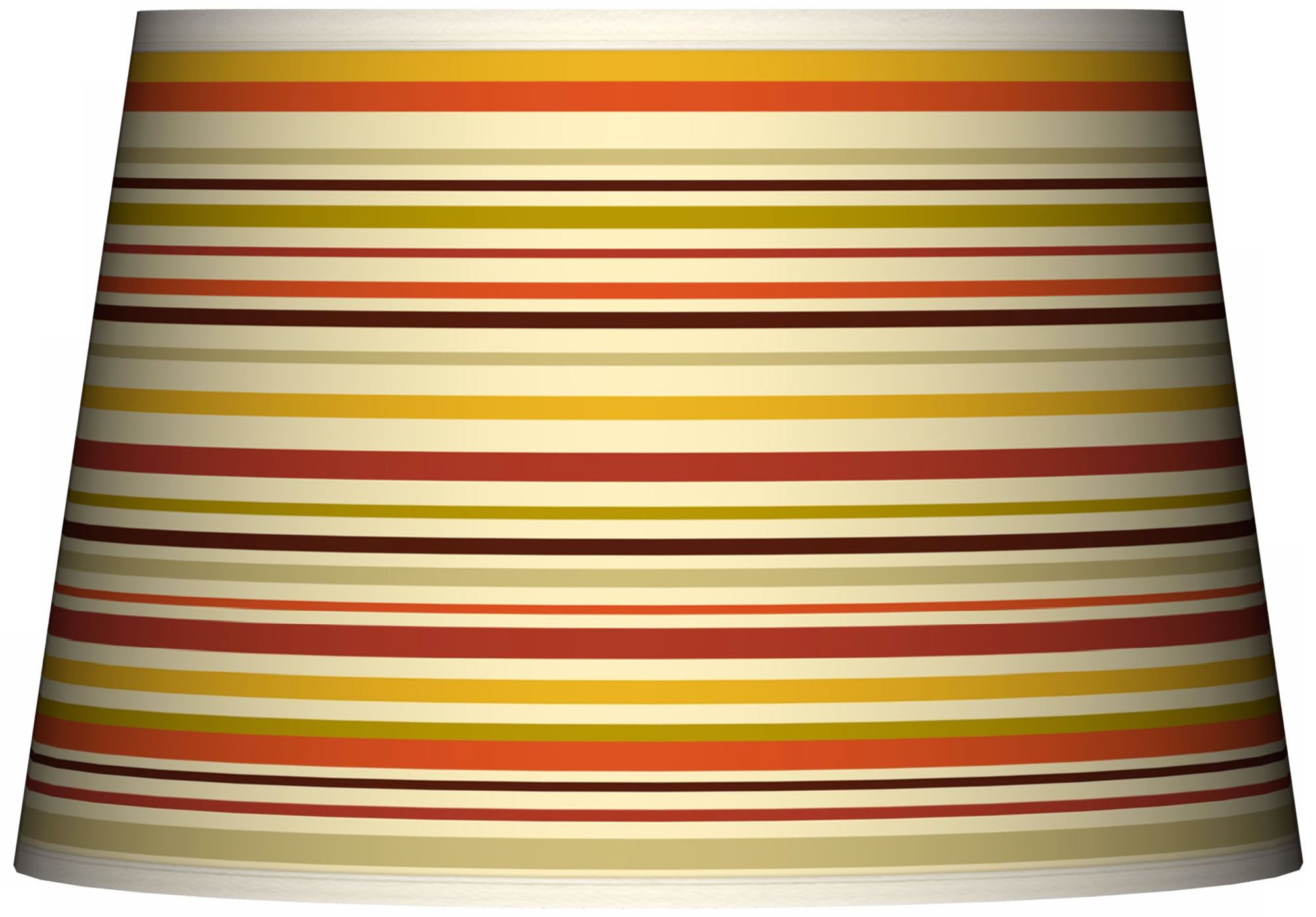 Stacy Garcia Lemongrass Stripe Tapered Shade 13x16x10.5 (Spider)