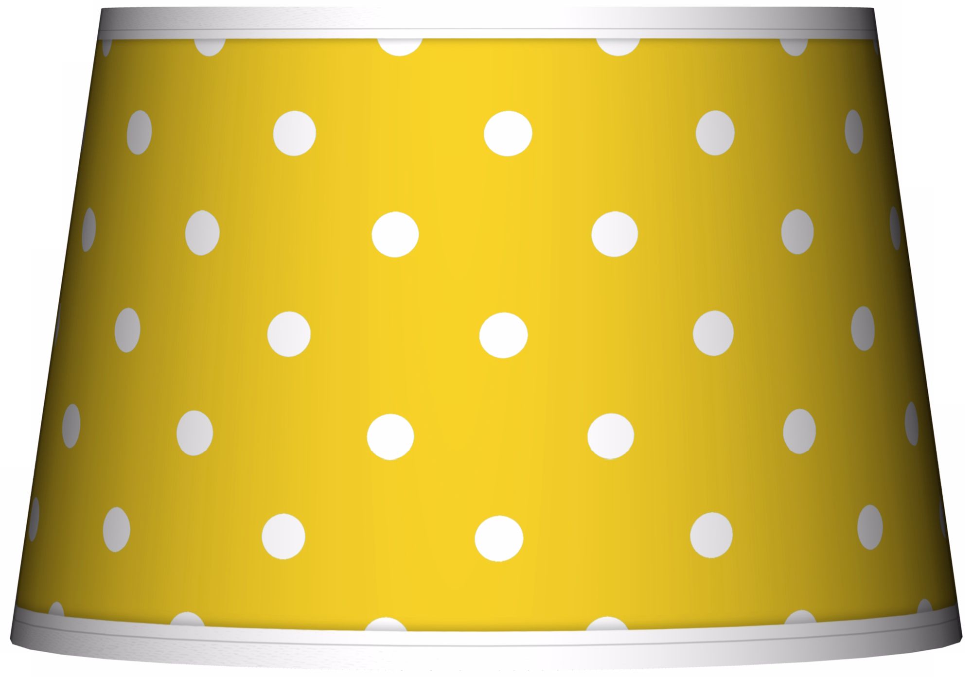 Mini Dots Yellow Tapered Lamp Shade 13x16x10.5 (Spider)