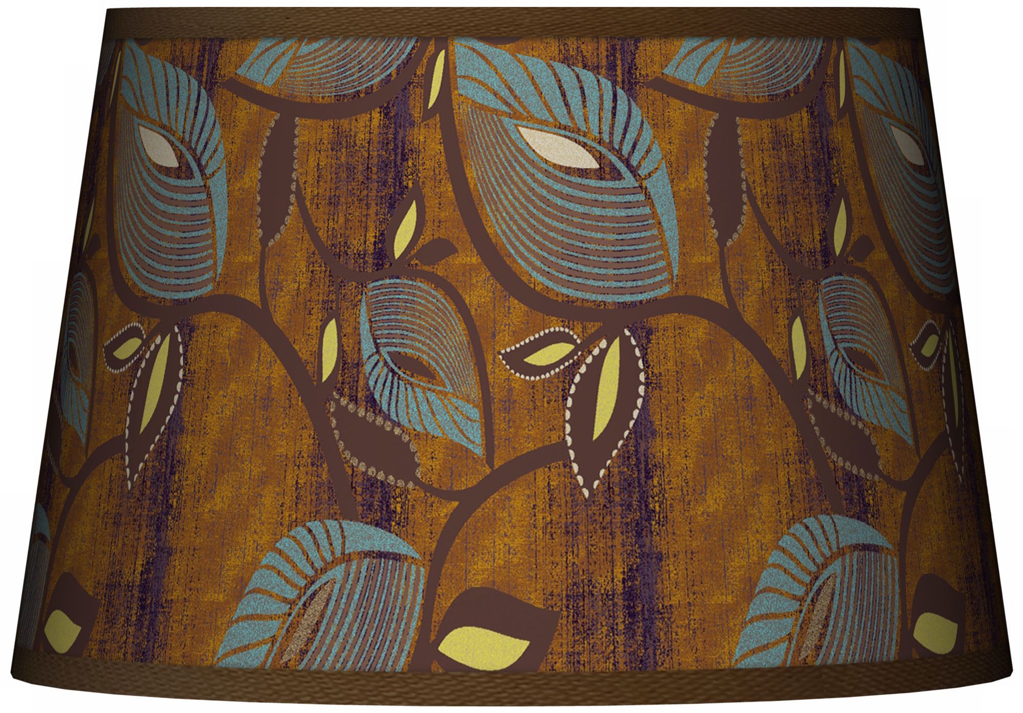 Stacy Garcia Vine Peacock Tapered Shade 13x16x10.5 (Spider)