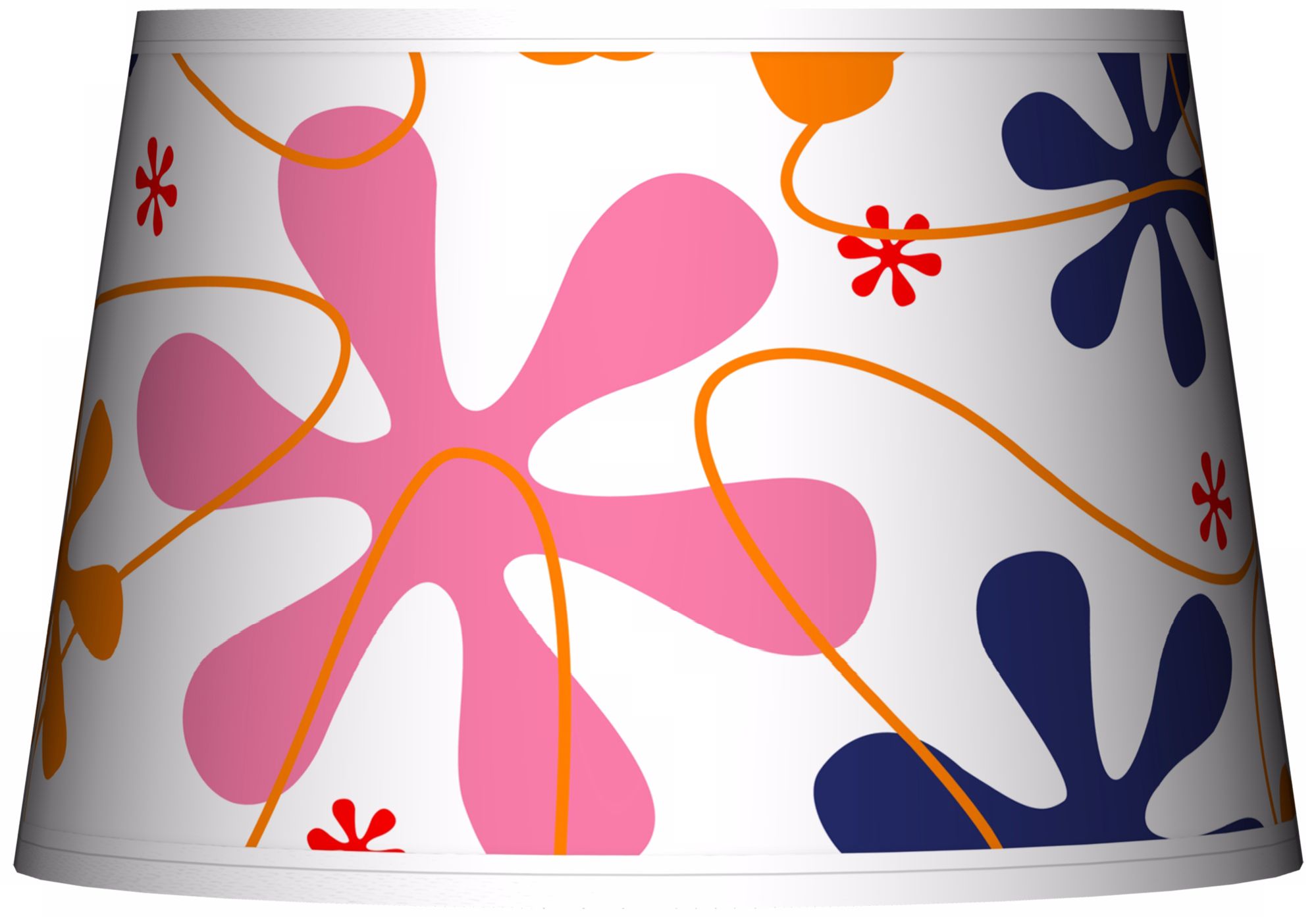 Retro Pink Tapered Lamp Shade 13x16x10.5 (Spider)