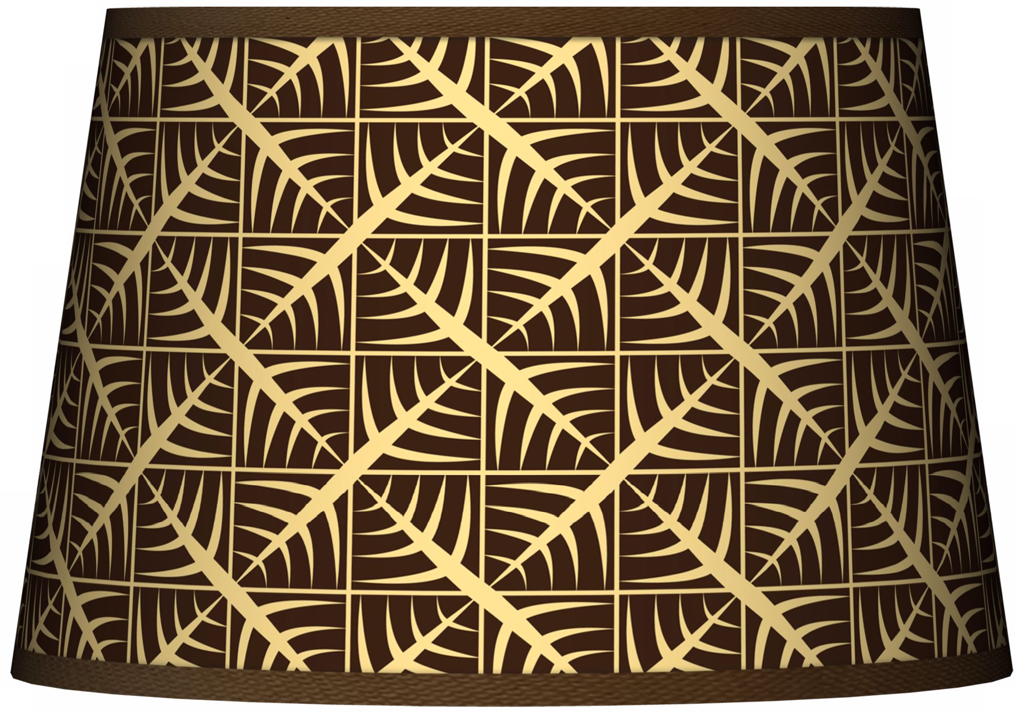 Tan Wailia Tapered Lamp Shade 13x16x10.5 (Spider)