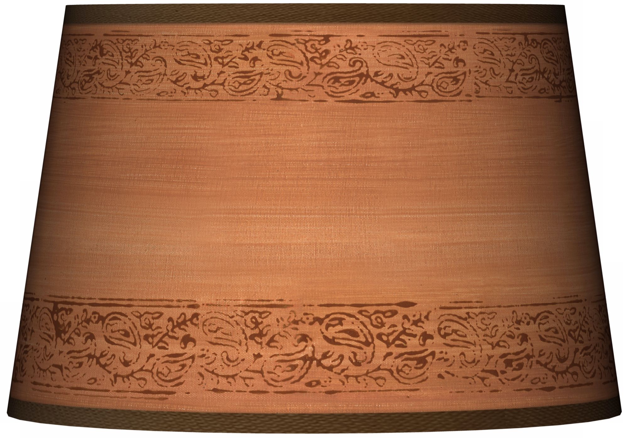 Paisley Trim Giclee Tapered Lamp Shade 13x16x10.5 (Spider)