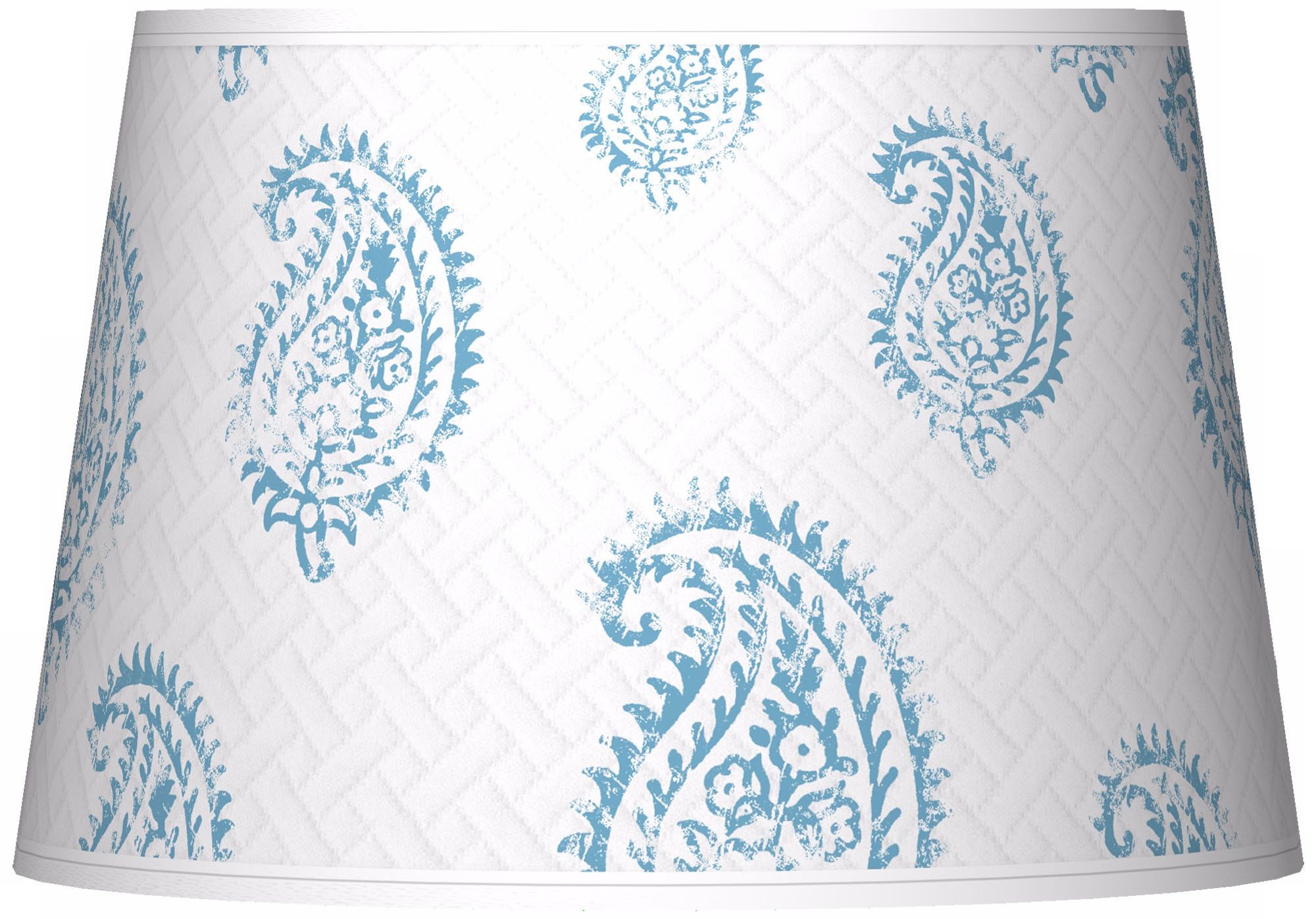 Paisley Snow Giclee Tapered Lamp Shade 13x16x10.5 (Spider)