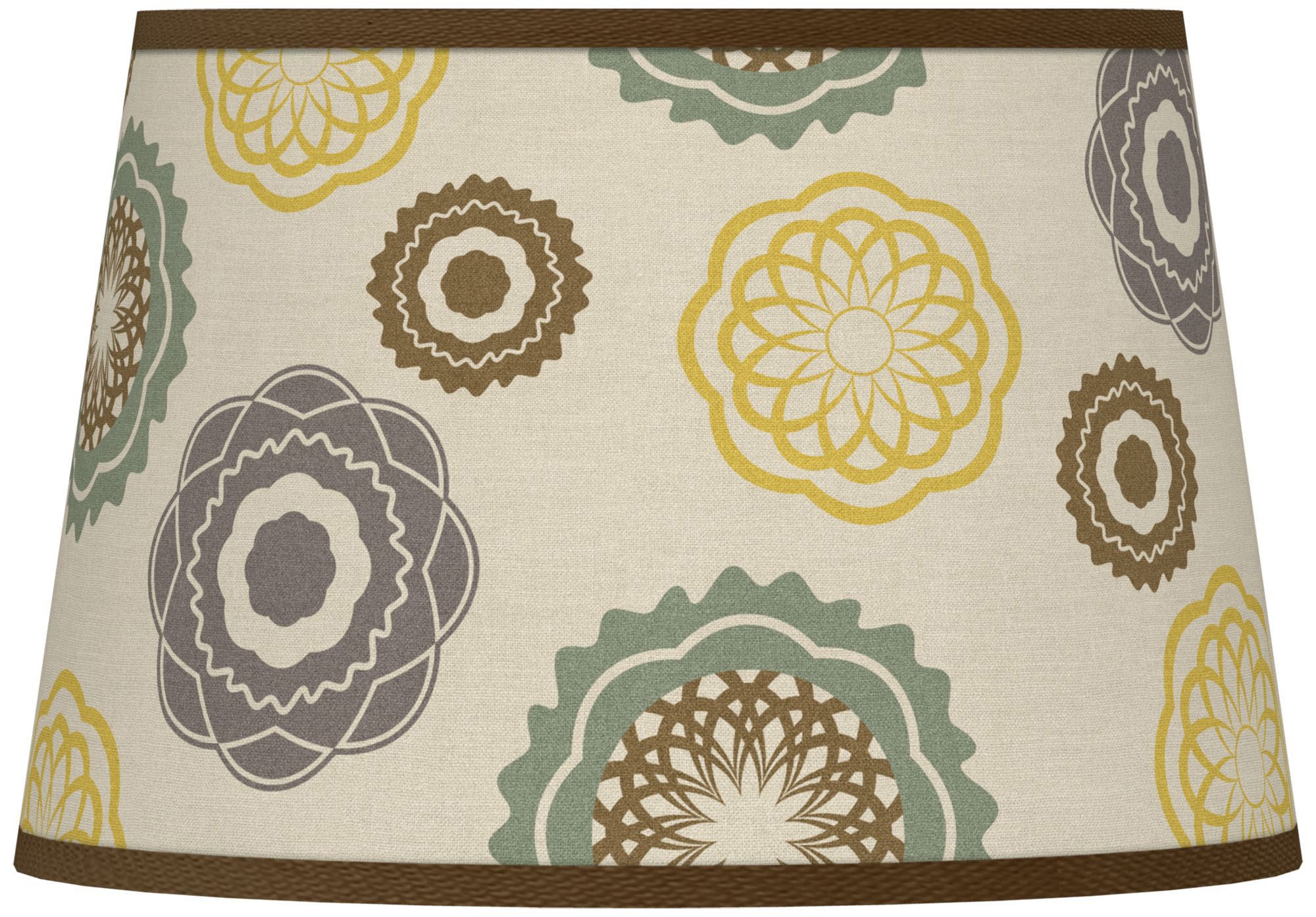 Ornaments Linen Giclee Tapered Lamp Shade 13x16x10.5 (Spider)