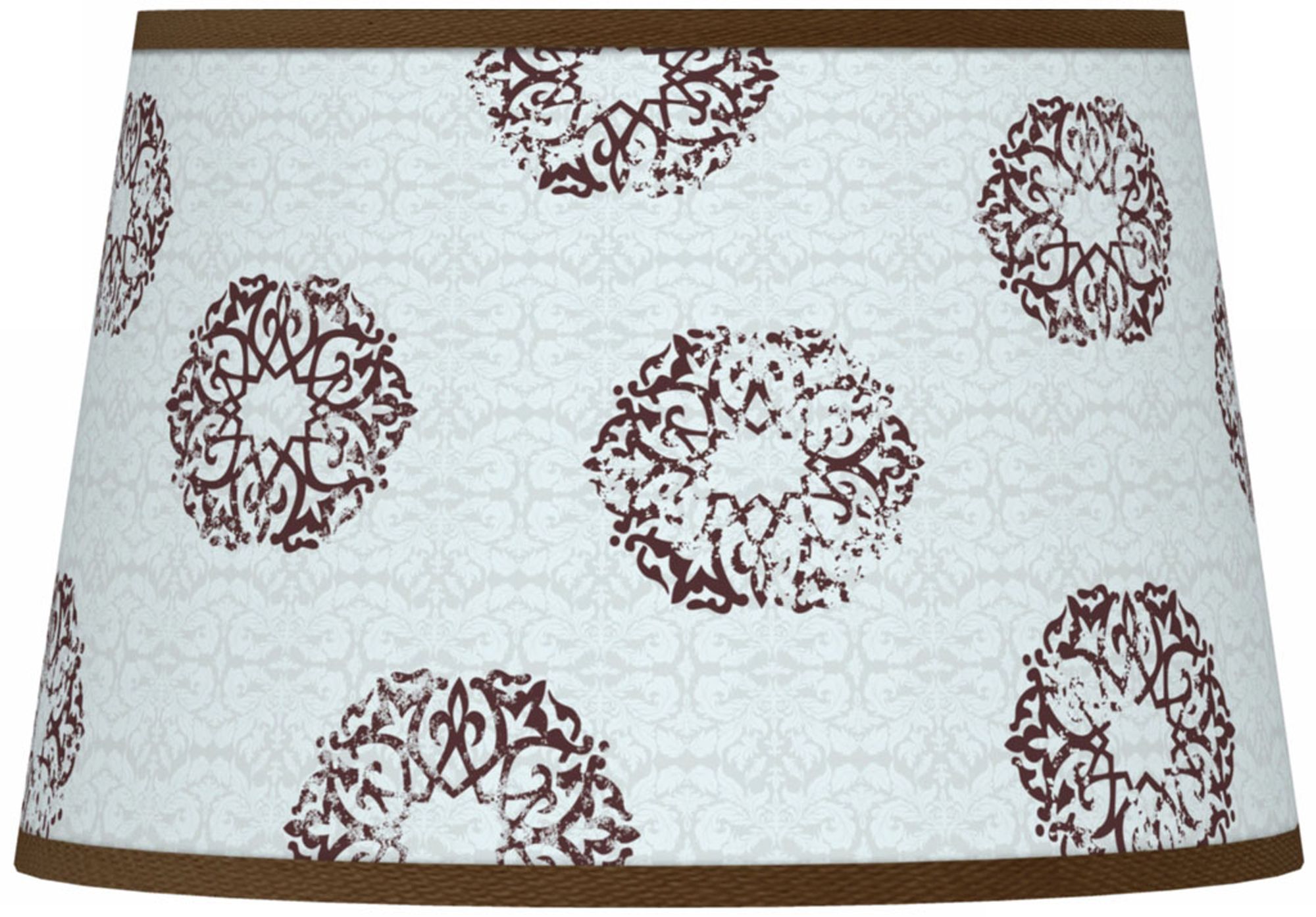 Weathered Medallion Giclee Tapered Lamp Shade 13x16x10.5 (Spider)