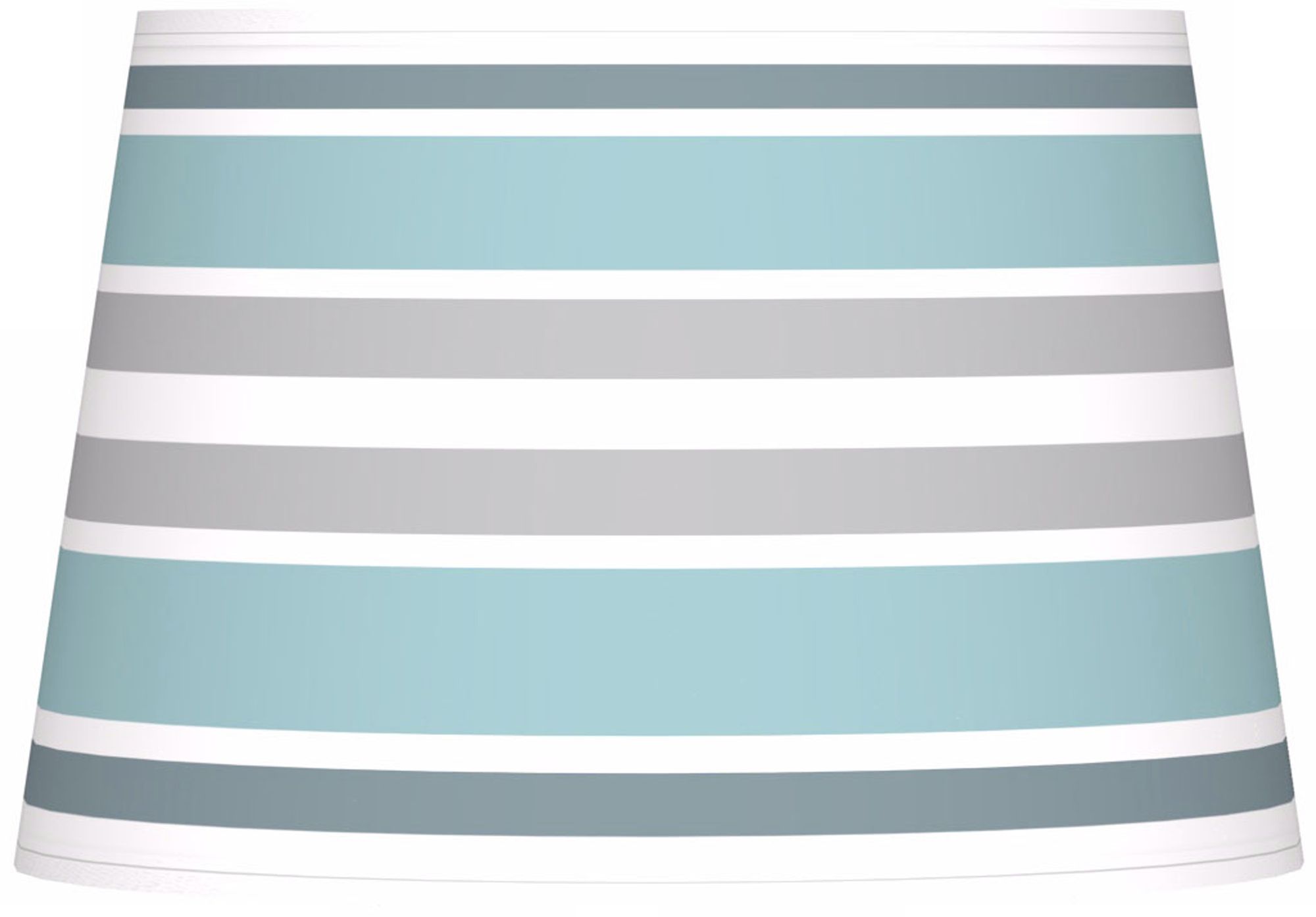 Multi Color Stripes Giclee Tapered Lamp Shade 13x16x10.5 (Spider)