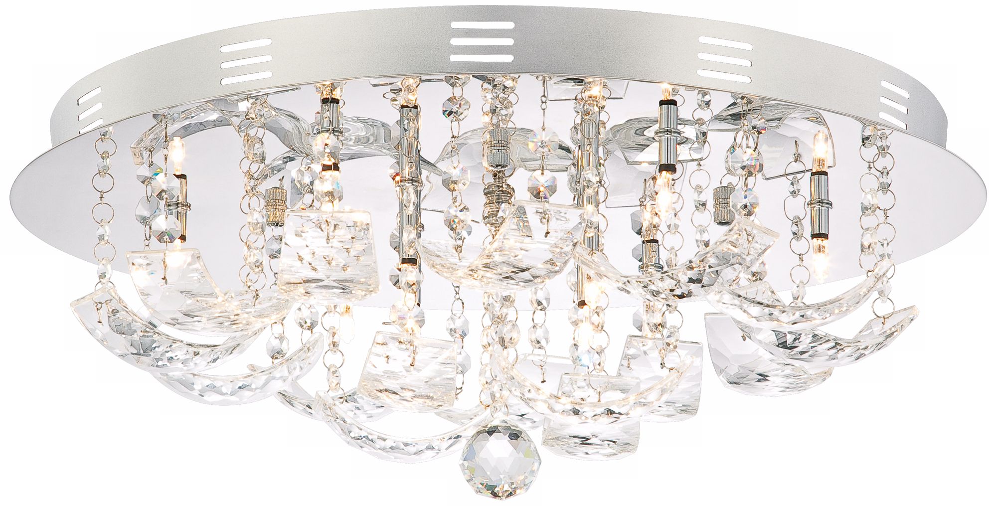 Vienna Full Spectrum Draped Glass 19 3/4" Wide Ceiling Light