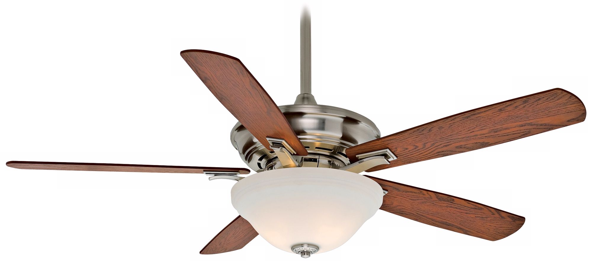 54" Casablanca Academy Brushed Nickel Light Kit Ceiling Fan