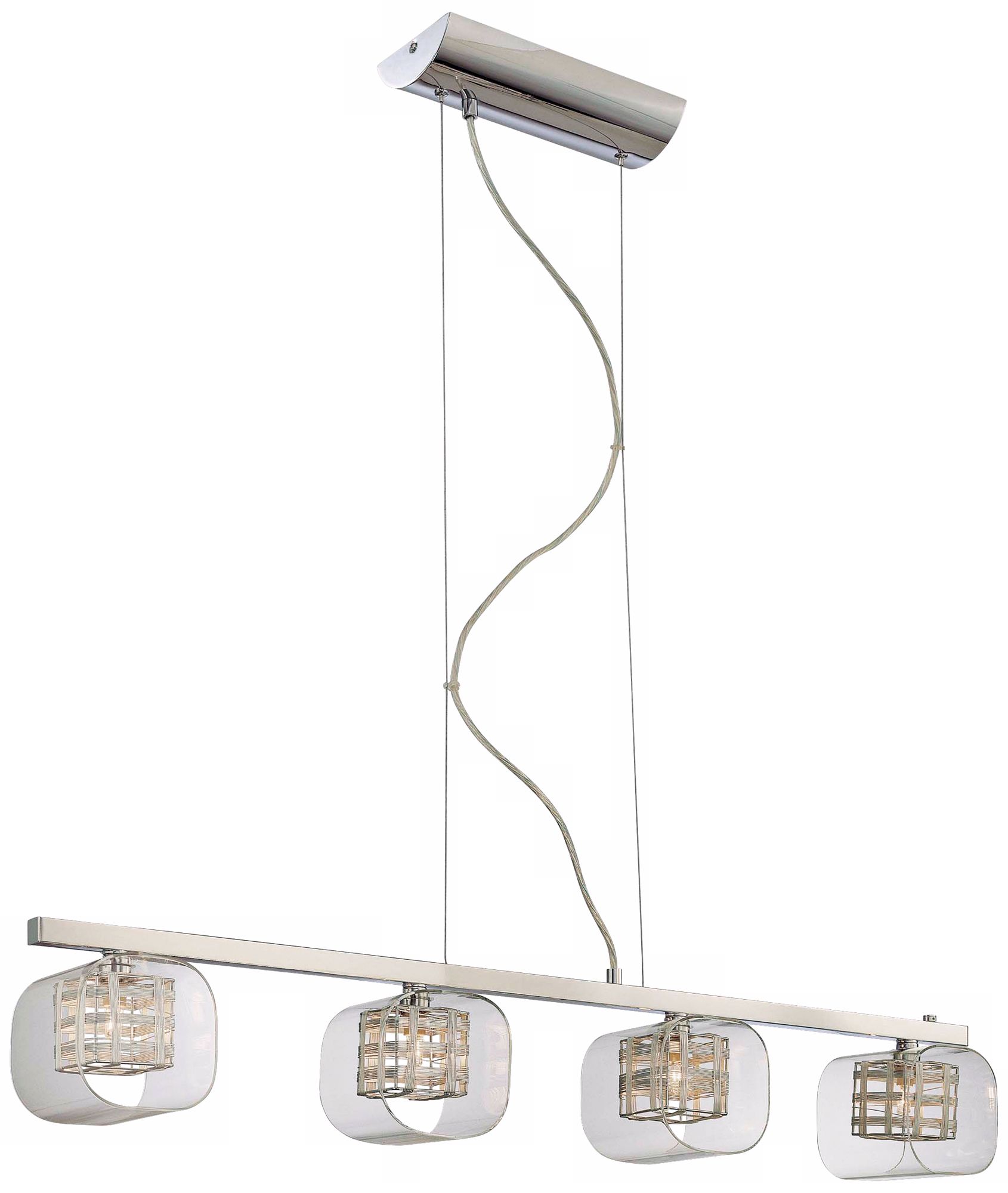 George Kovacs Jewel Box 38 1/2" Wide Island Pendant Light