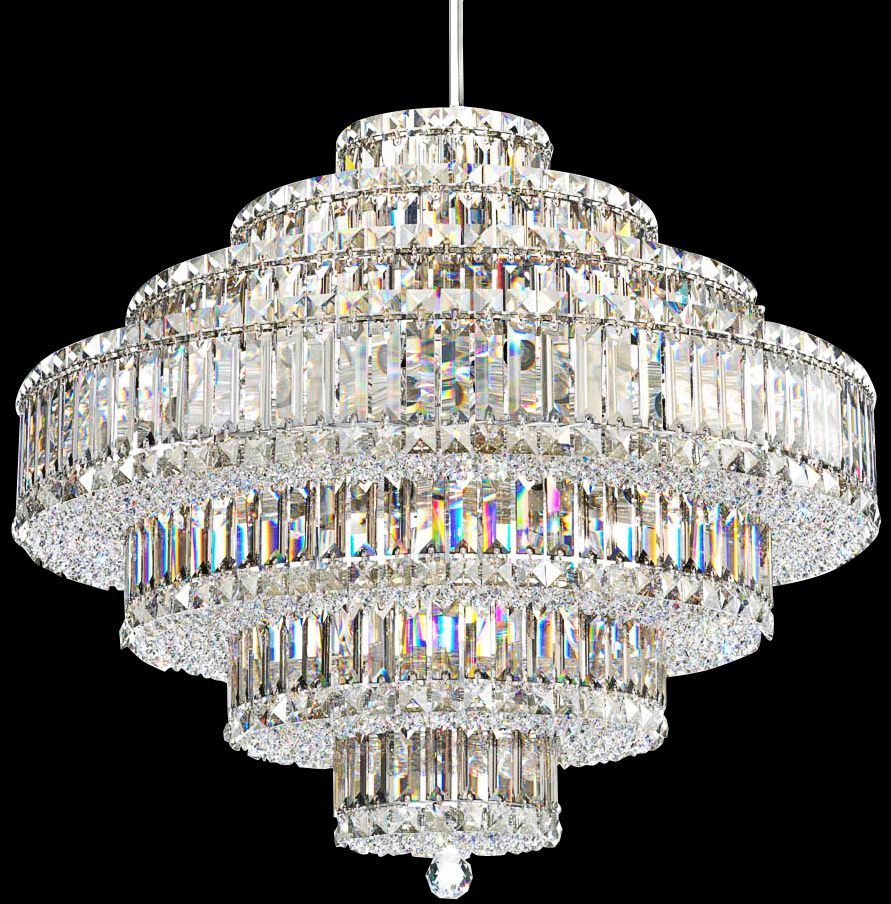 Schonbek Plaza Collection 27 1/2" Crystal Pendant Chandelier