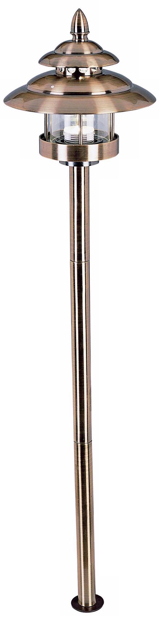 Copper Pagoda LED Landscape Path Light