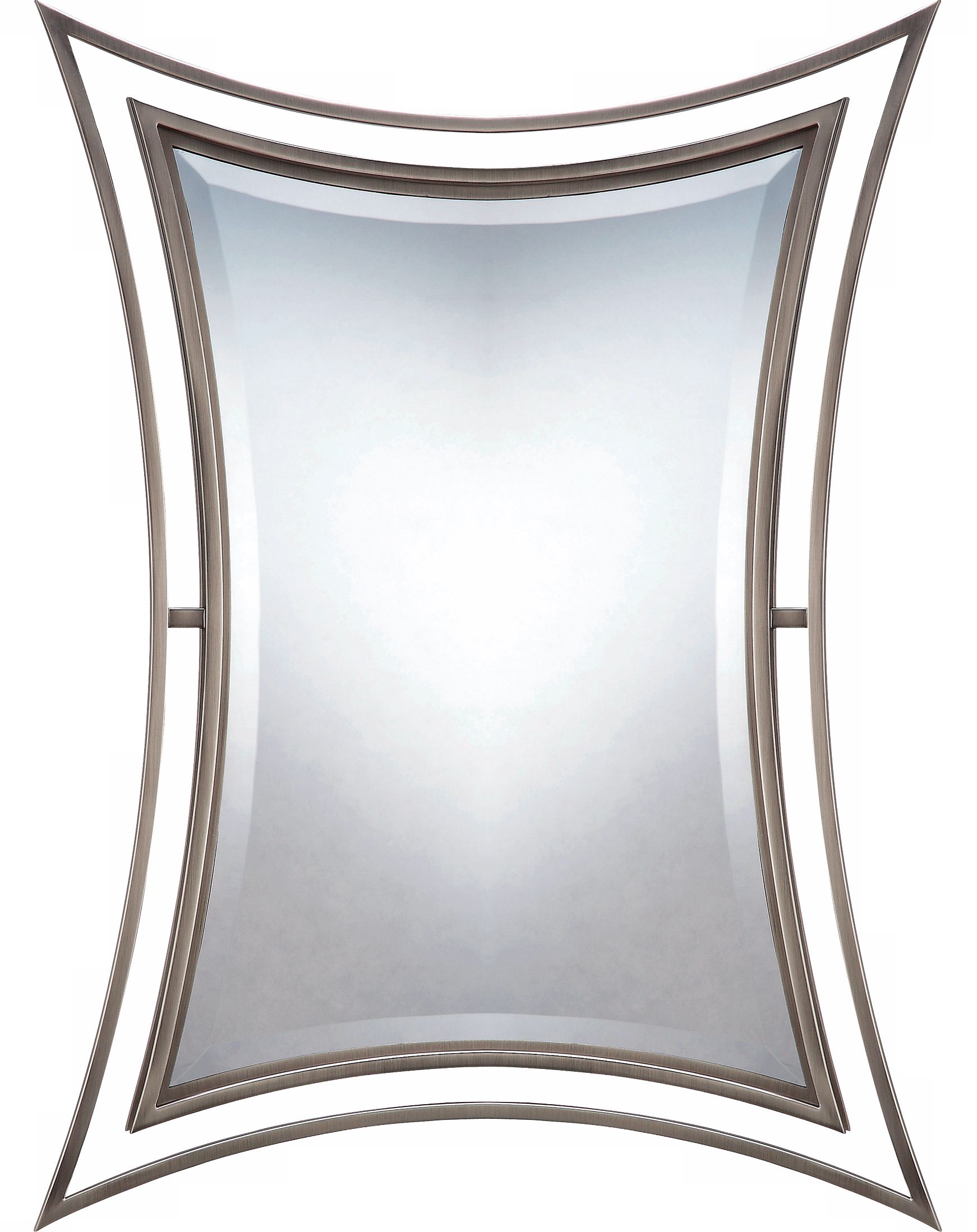 Quoizel Perry Collection 28" High Nickel Wall Mirror