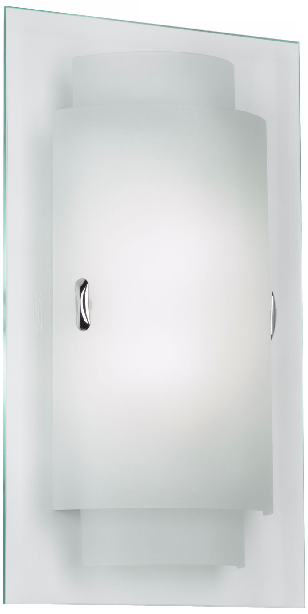 Duplex 8 3/4" Wide Frosted Glass Wall Sconce