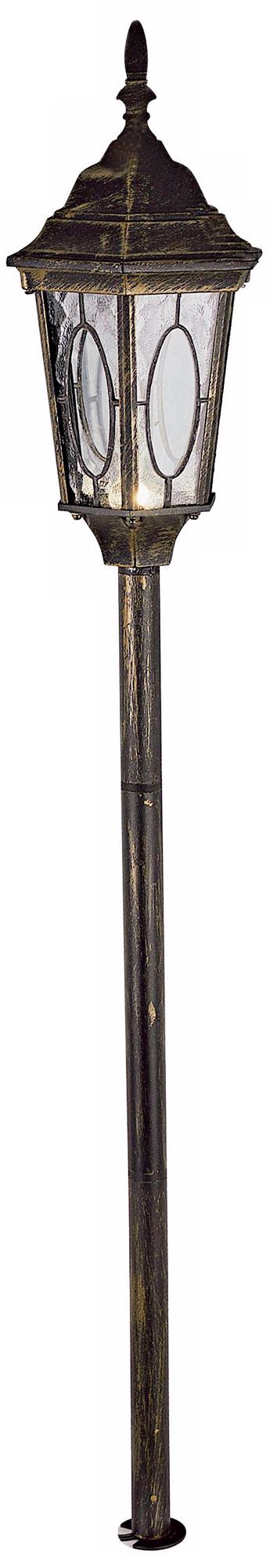 Black Gold Mini Tiffany LED Landscape Path Light