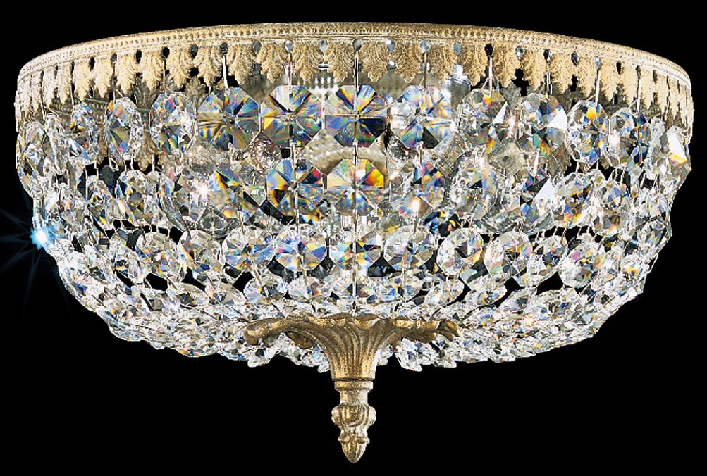 Schonbek Rialto Collection 12" Wide Crystal Ceiling Light