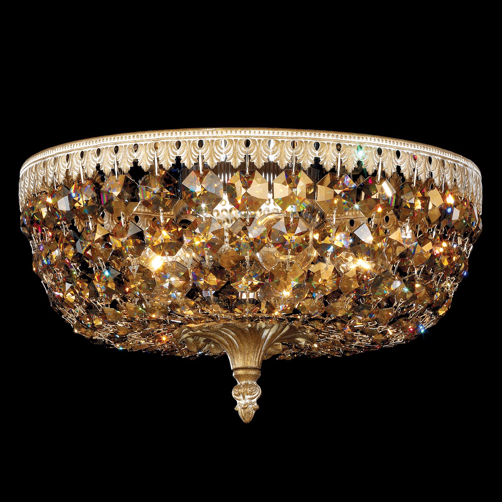 Schonbek Rialto Collection 12" Wide Crystal Ceiling Light