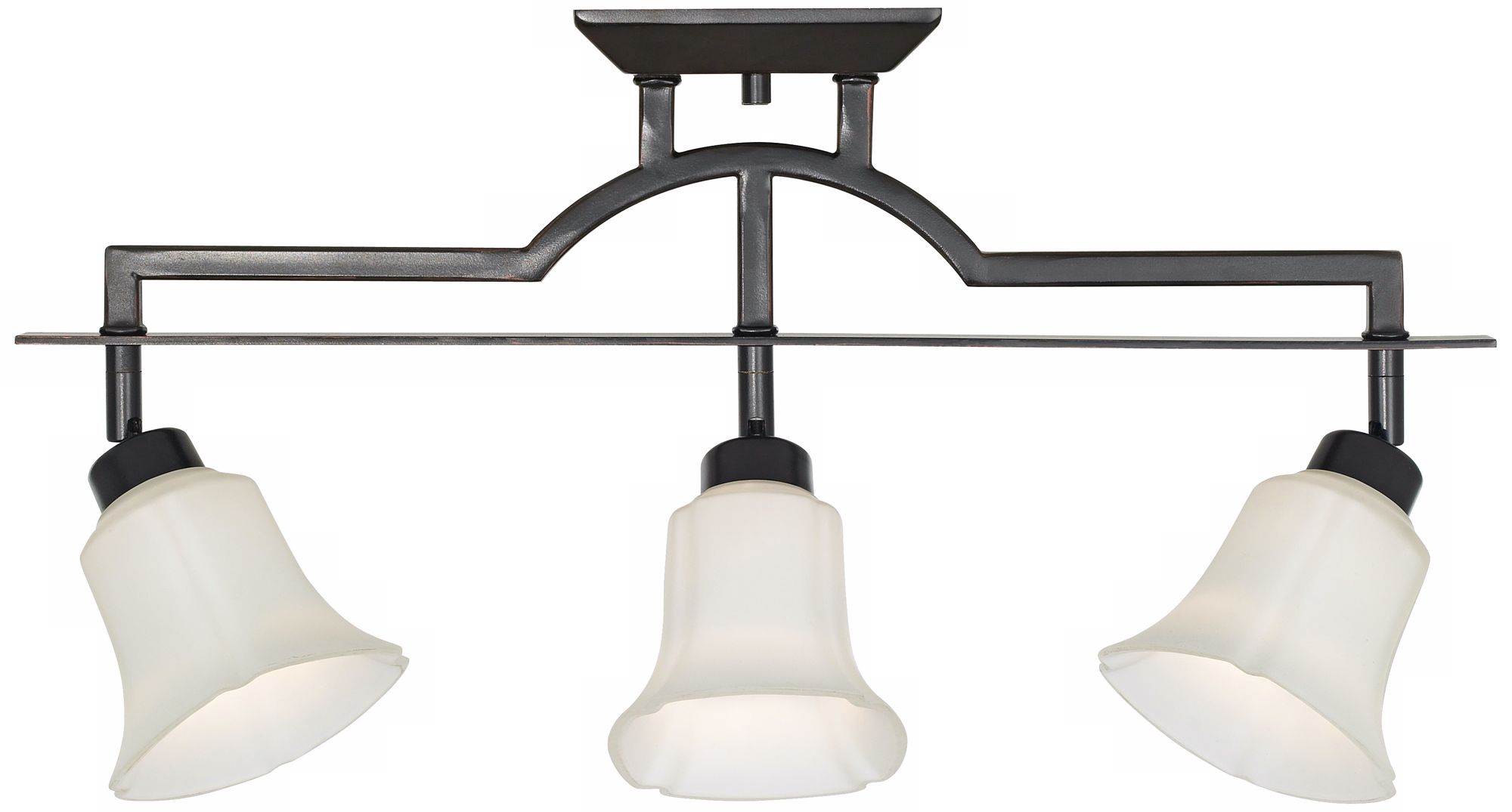 Flatiron Oil-Rubbed Bronze 3-Light Ceiling Fixture