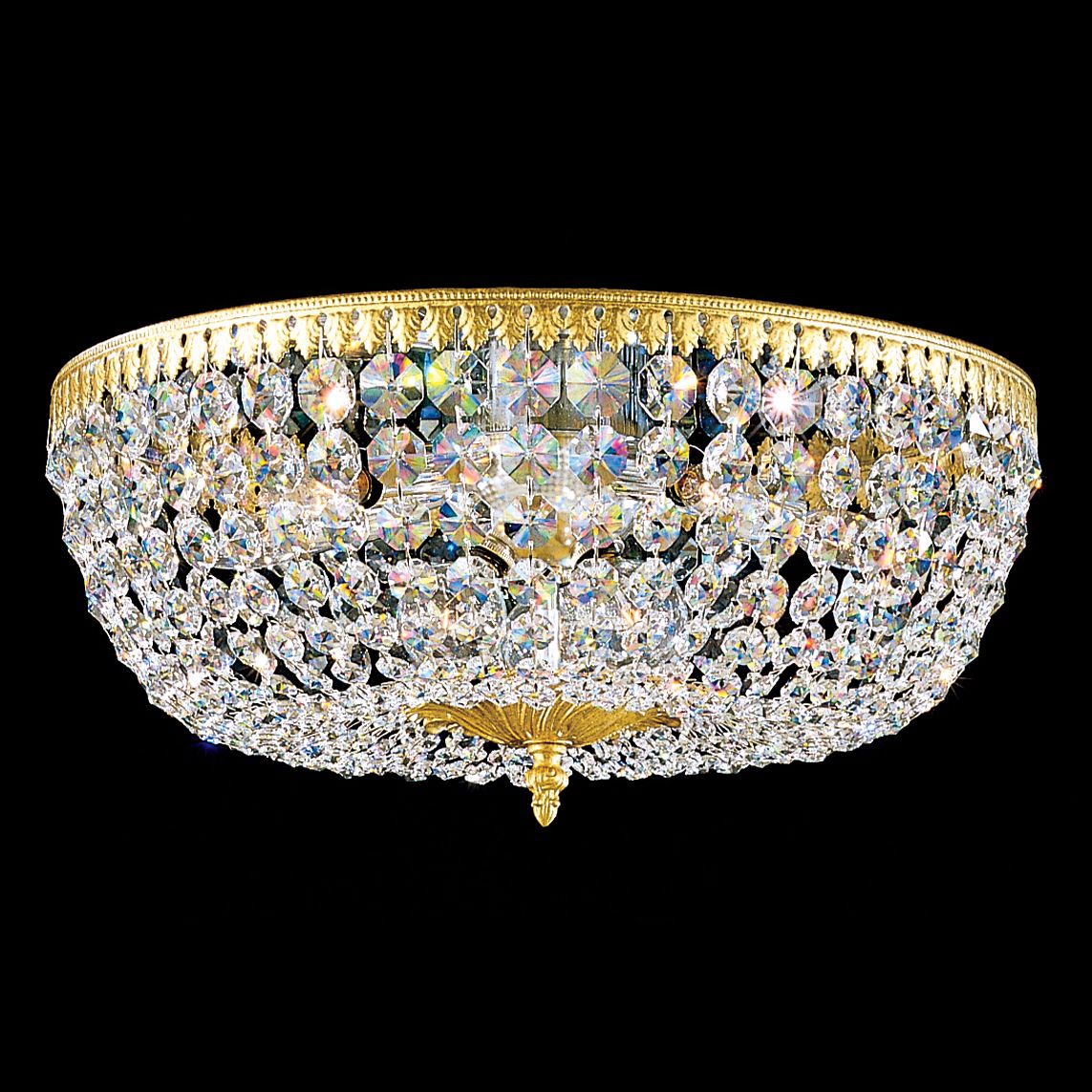 Schonbek Rialto Collection 18" Wide Crystal Ceiling Light