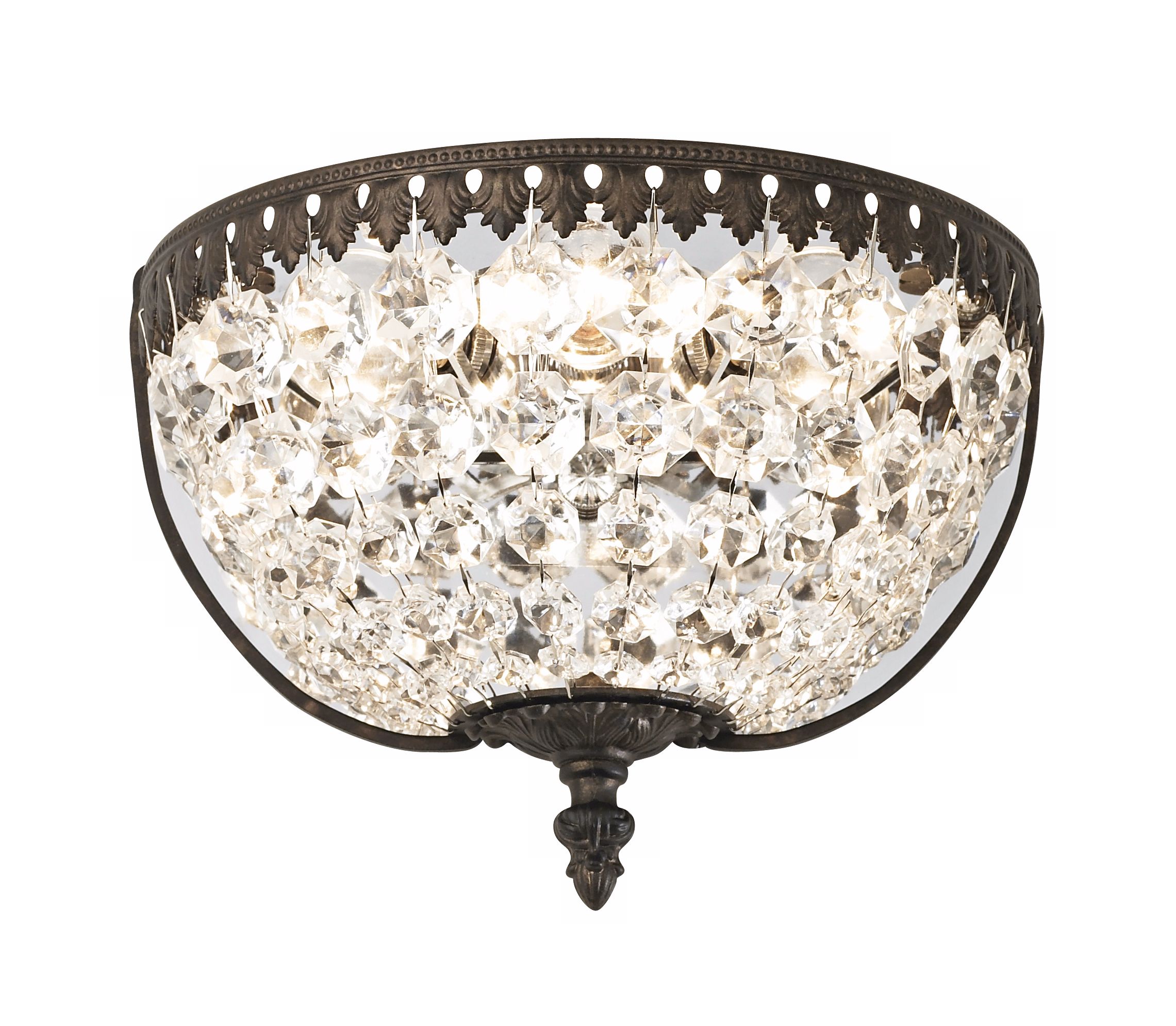 Schonbek Rialto Collection 9" Wide Crystal Wall Sconce