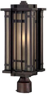 Franklin Iron Works Modern Mission 18 12 High Post Light P0132