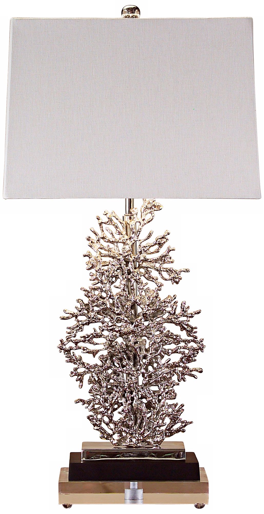 John Richard Silver Coral Table Lamp