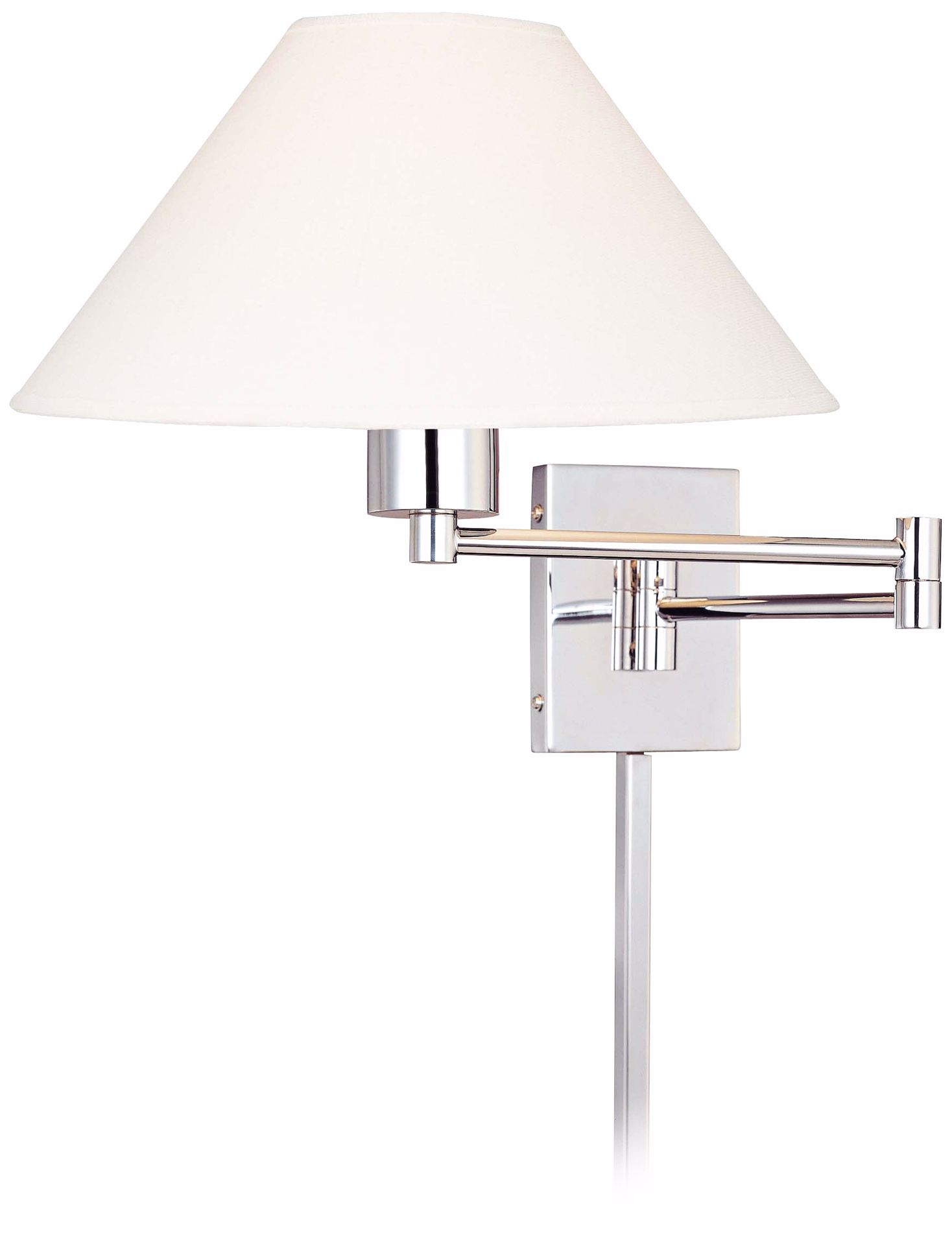 George Kovacs Boring Chrome Plug-In Swing Arm Wall Light