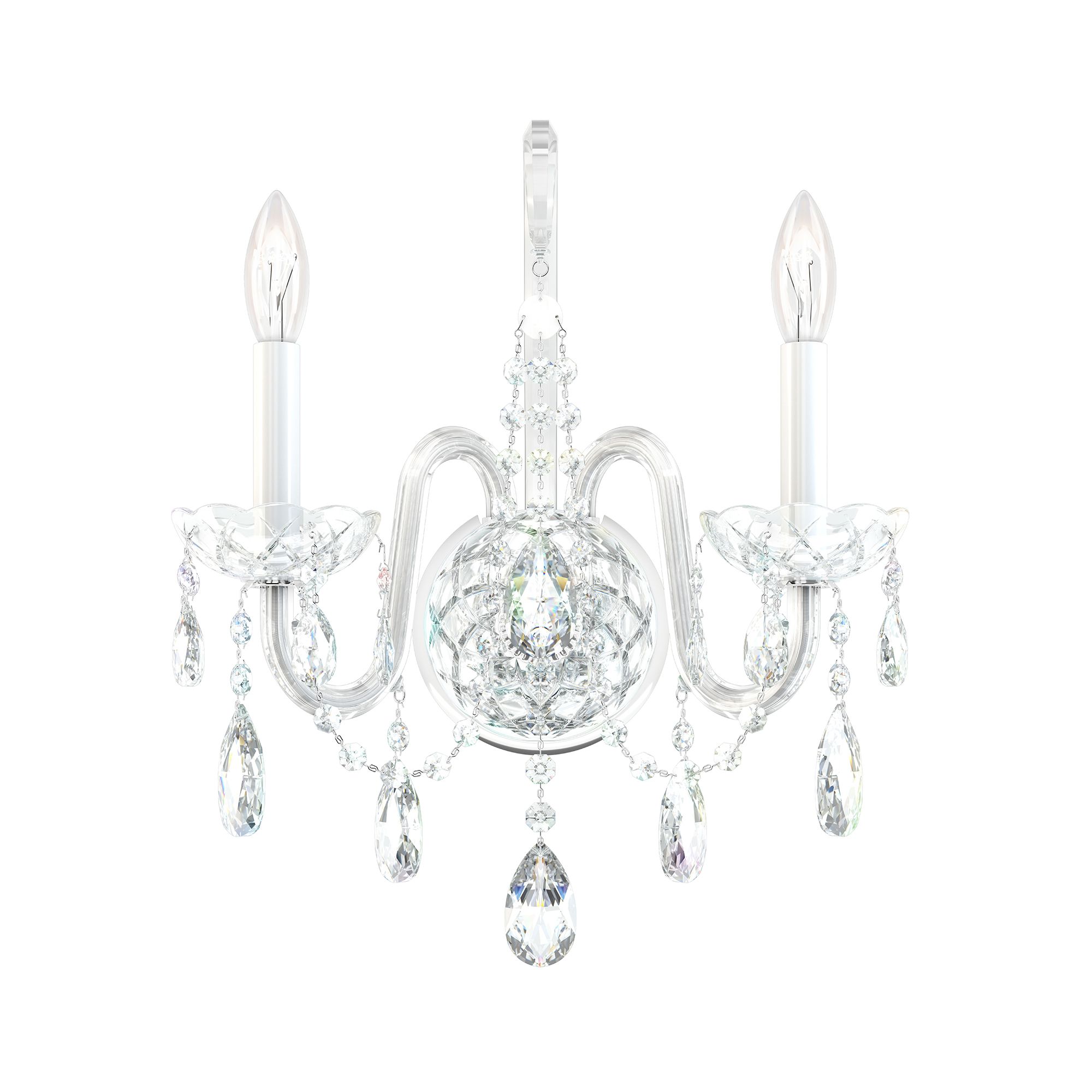 Arlington Collection Wall Sconce in Crystal (QS)