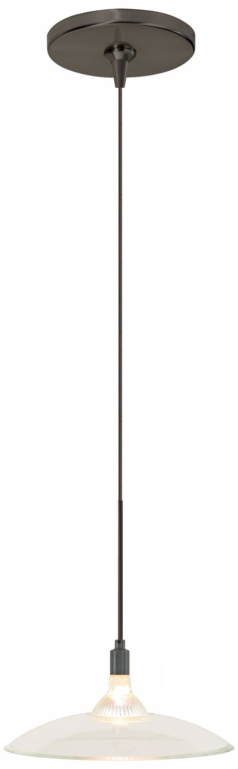 Diz Clear Glass Bronze Tech Lighting Mini Pendant