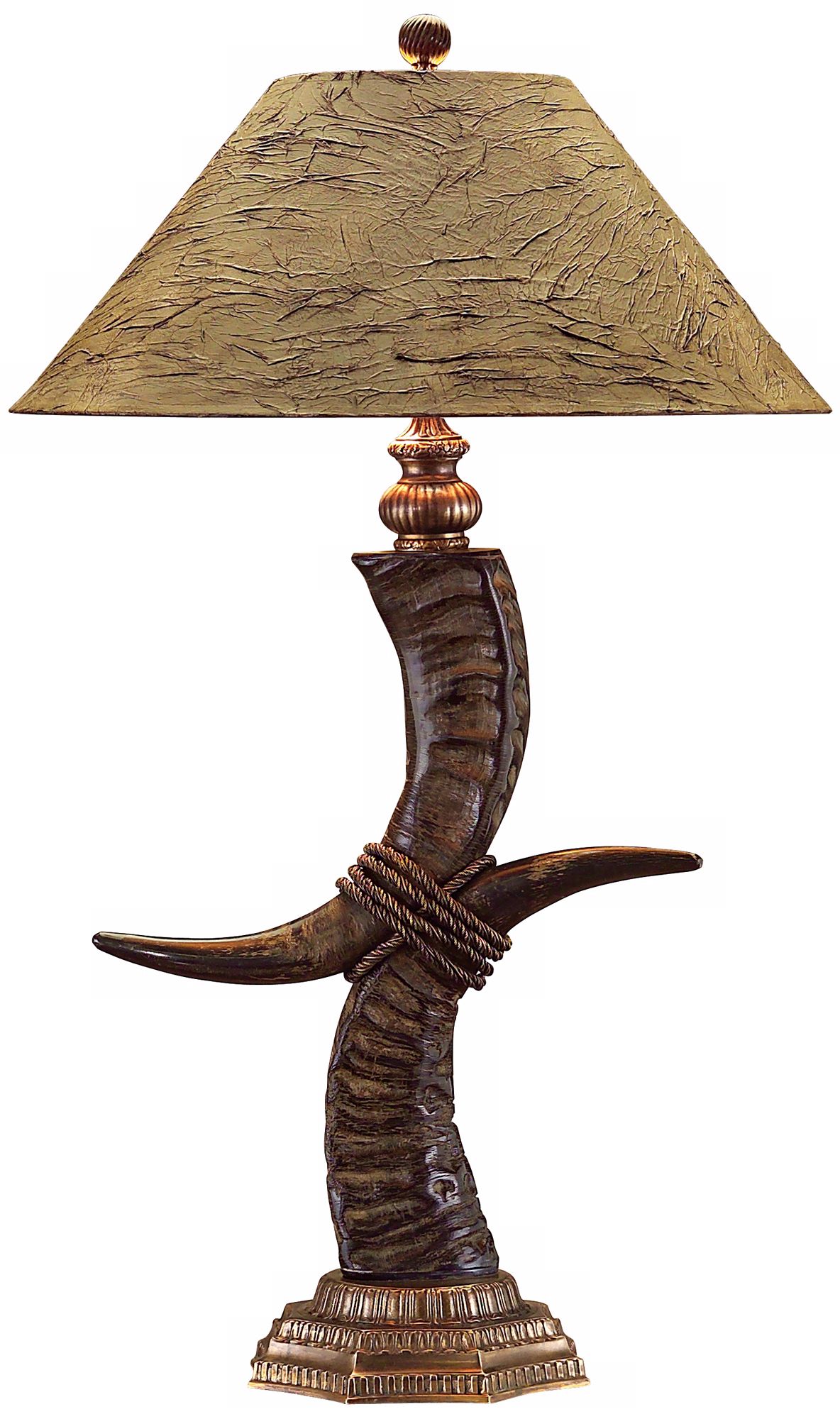 John Richard Stacked Horn Table Lamp