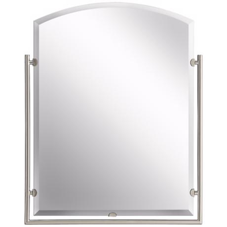 Brushed Nickel Bathroom Mirror on Brushed Nickel Finish  Steel Rods With Masonite Backer Boards  Beveled