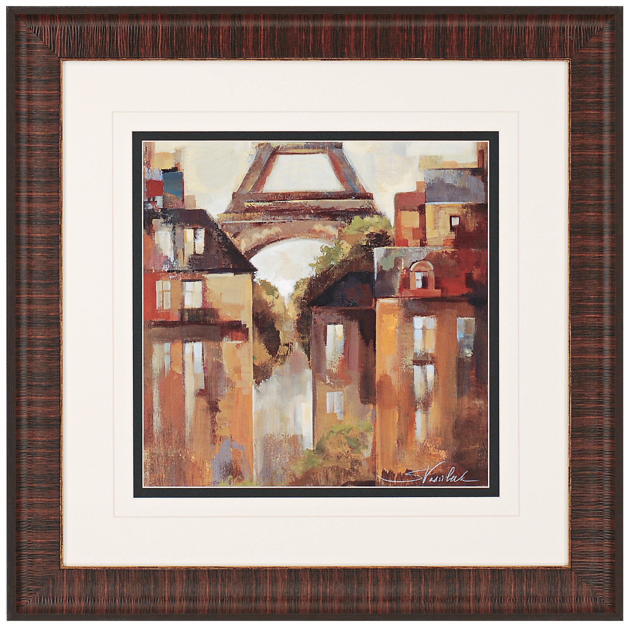 Paris-Late Summer I 31" Square Framed Wall Art Print