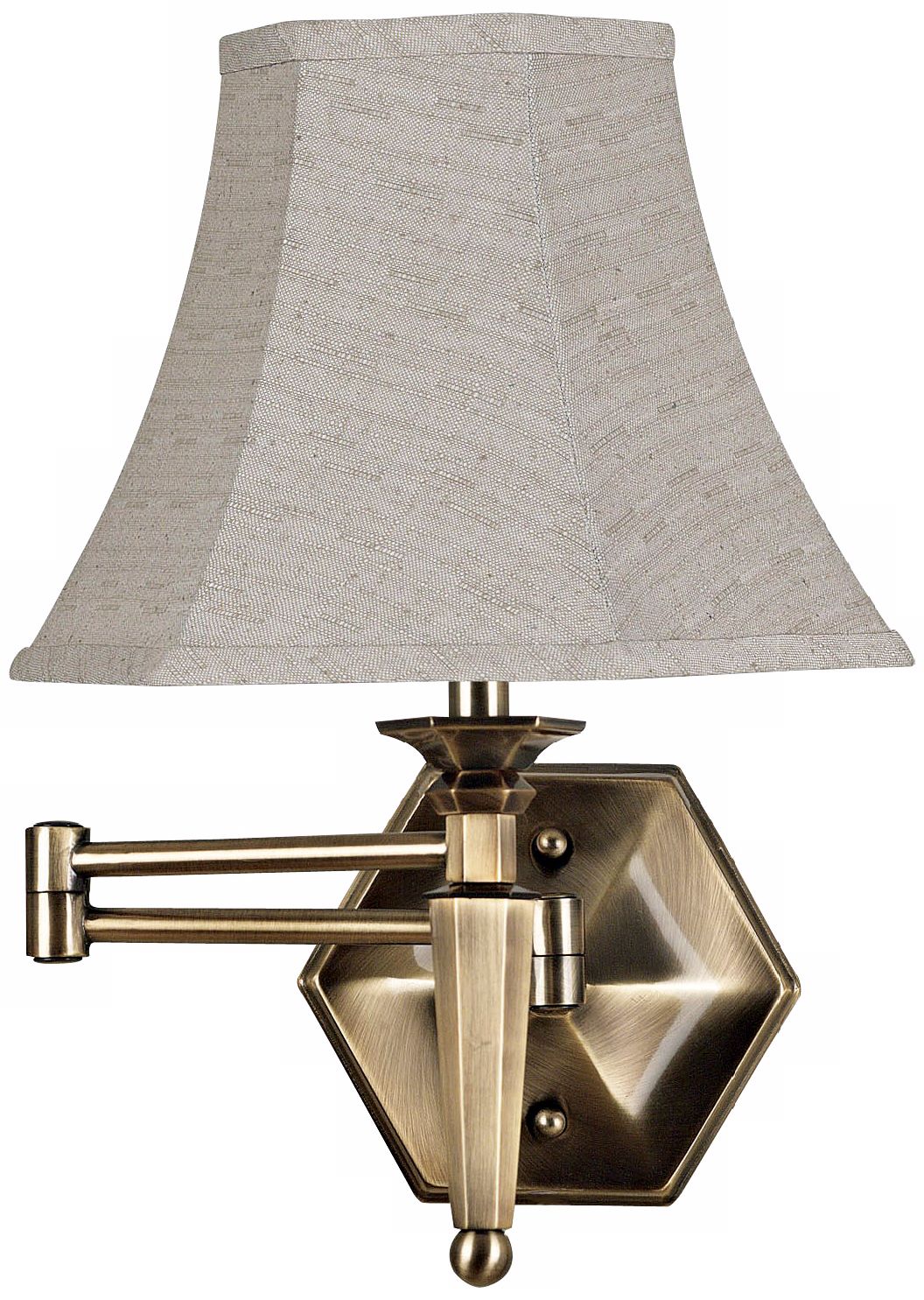 Kenroy Mackinley Bronze Plug-In Swing Arm Wall Lamp