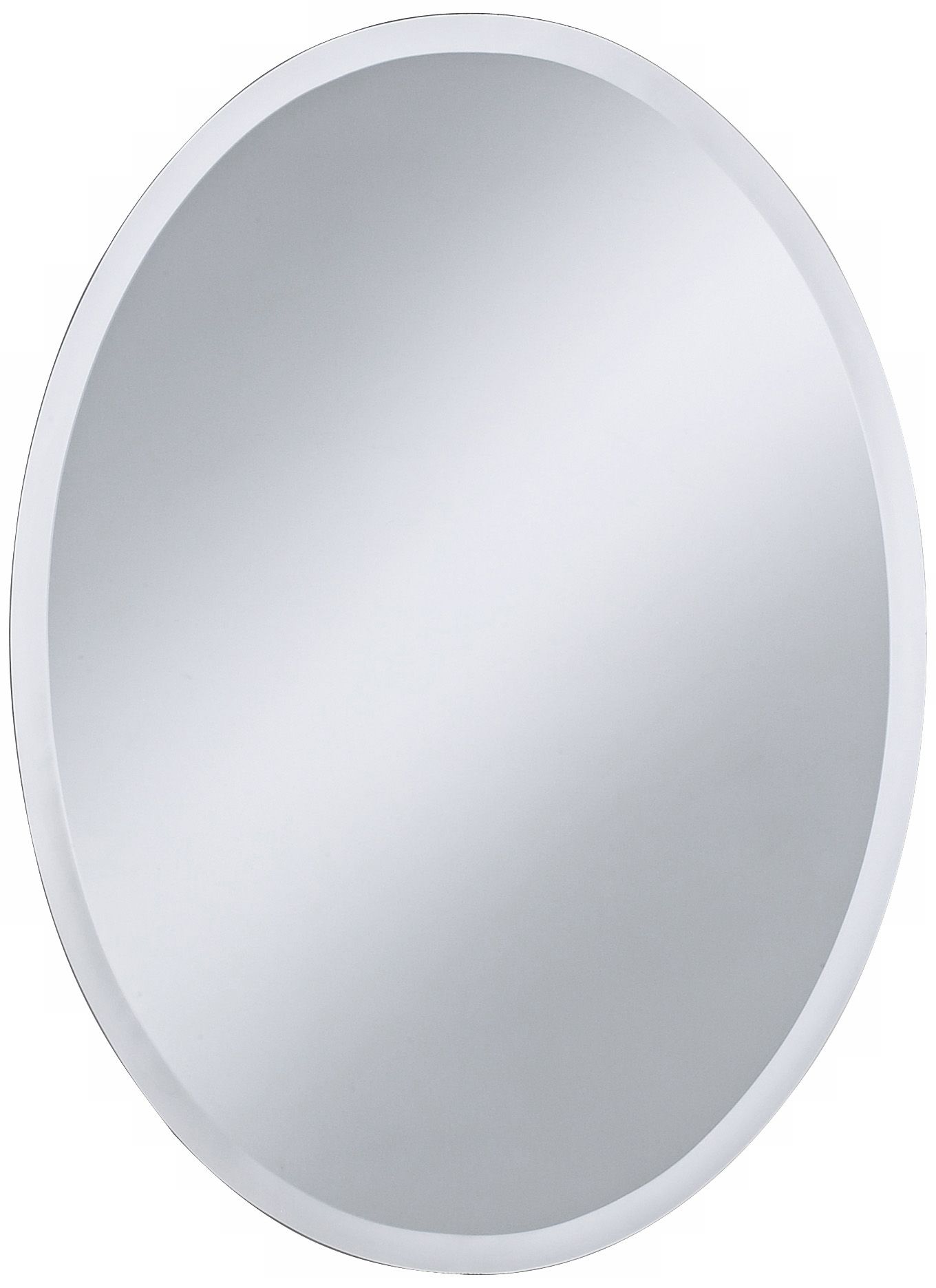 Oval Regency 30" High Beveled Wall Mirror