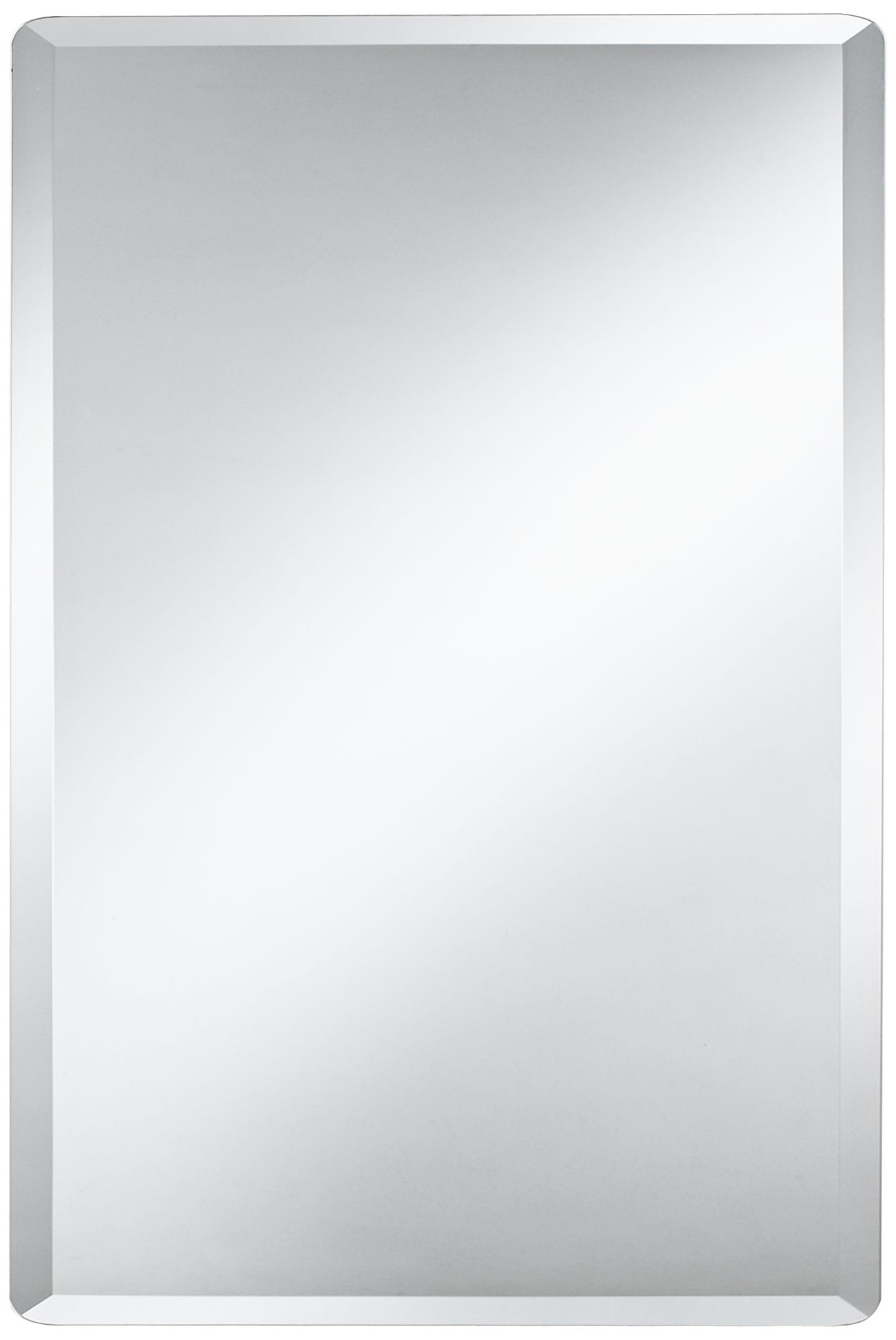 Frameless Rectangular 36" High Beveled Mirror
