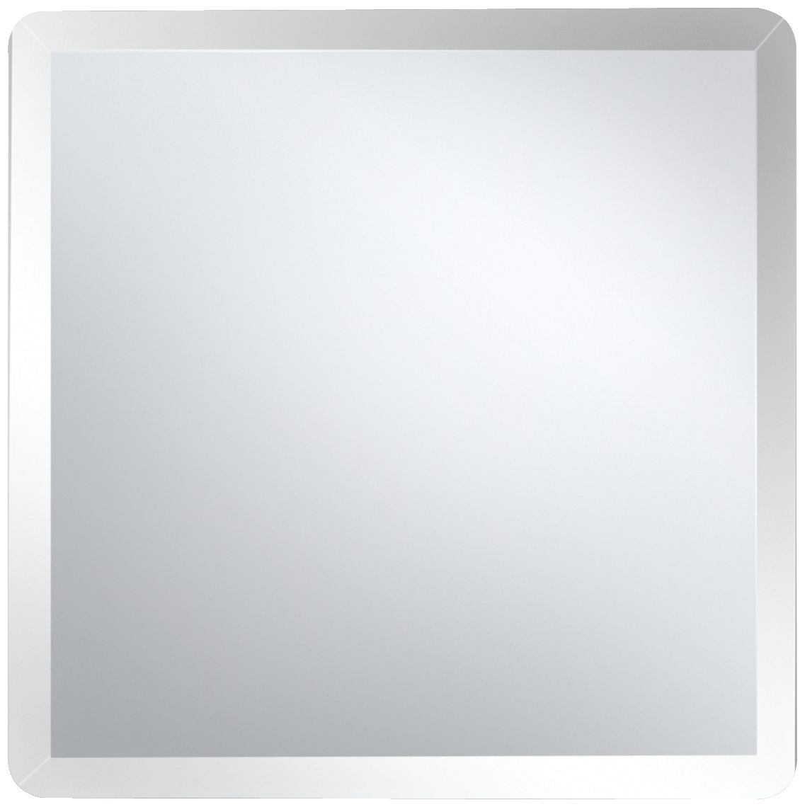 Square Frameless 24" Wide Beveled Mirror