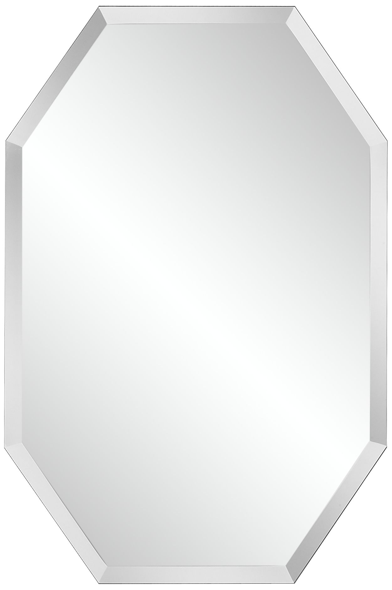 Octagonal Frameless 36" High Beveled Mirror