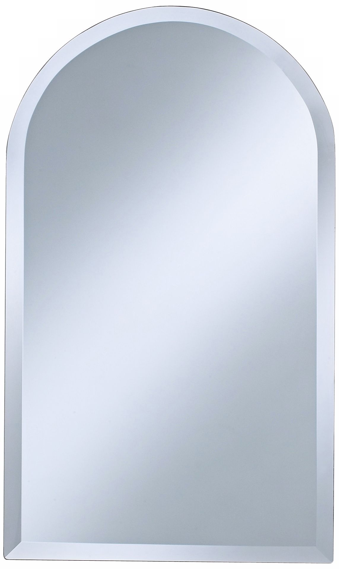 Arch Frameless Beveled 30" High Wall Mirror