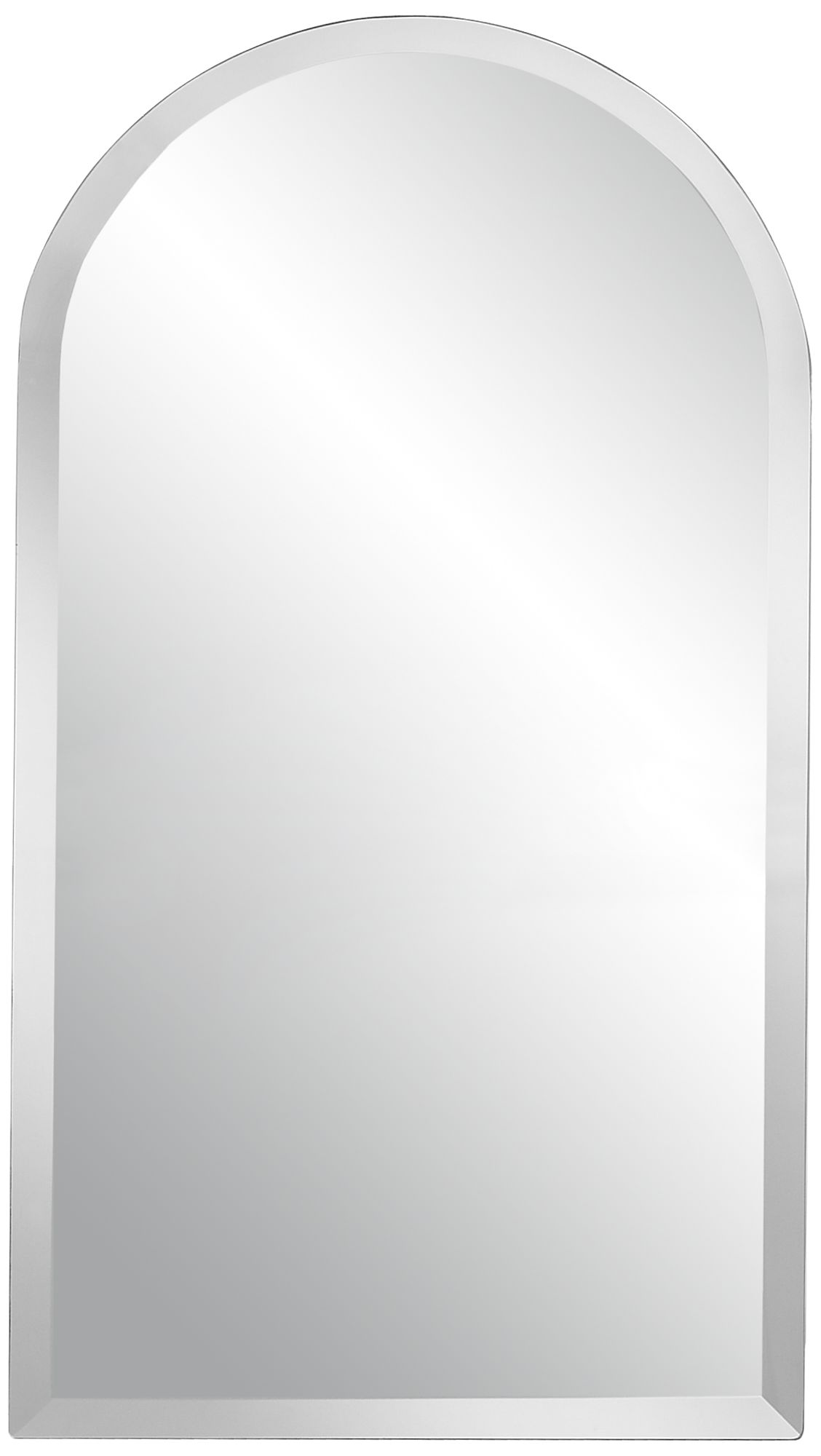 Arch Frameless Beveled 36" High Mirror