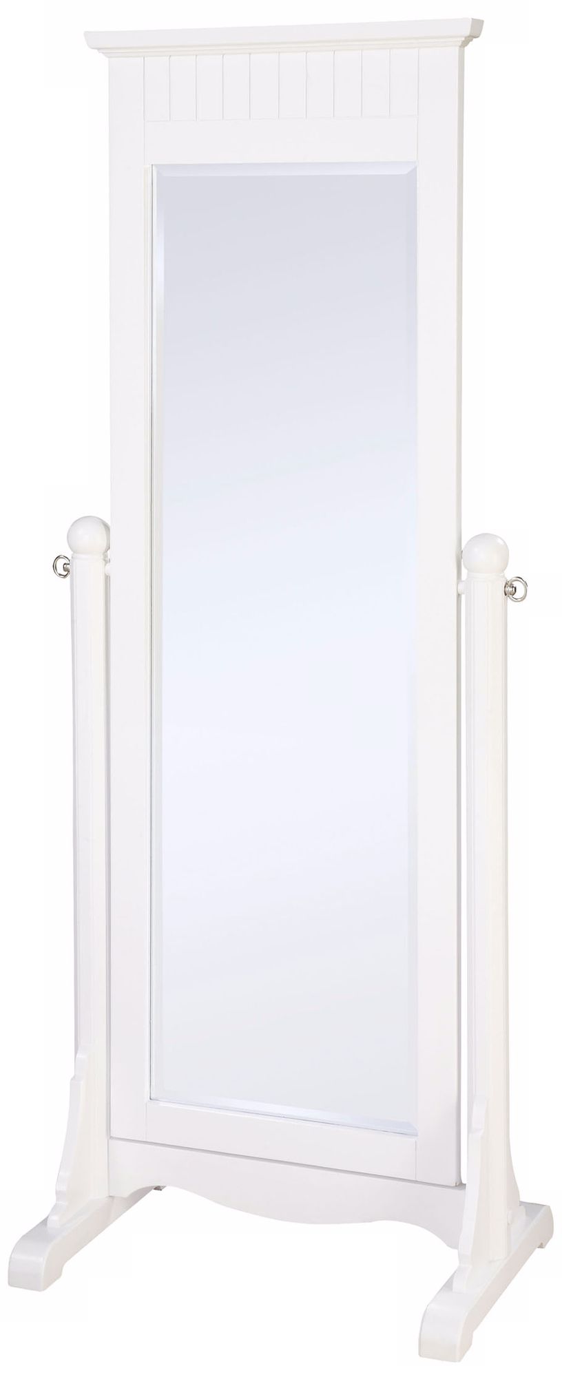 Color Story Pure White Cheval Floor Mirror P1663