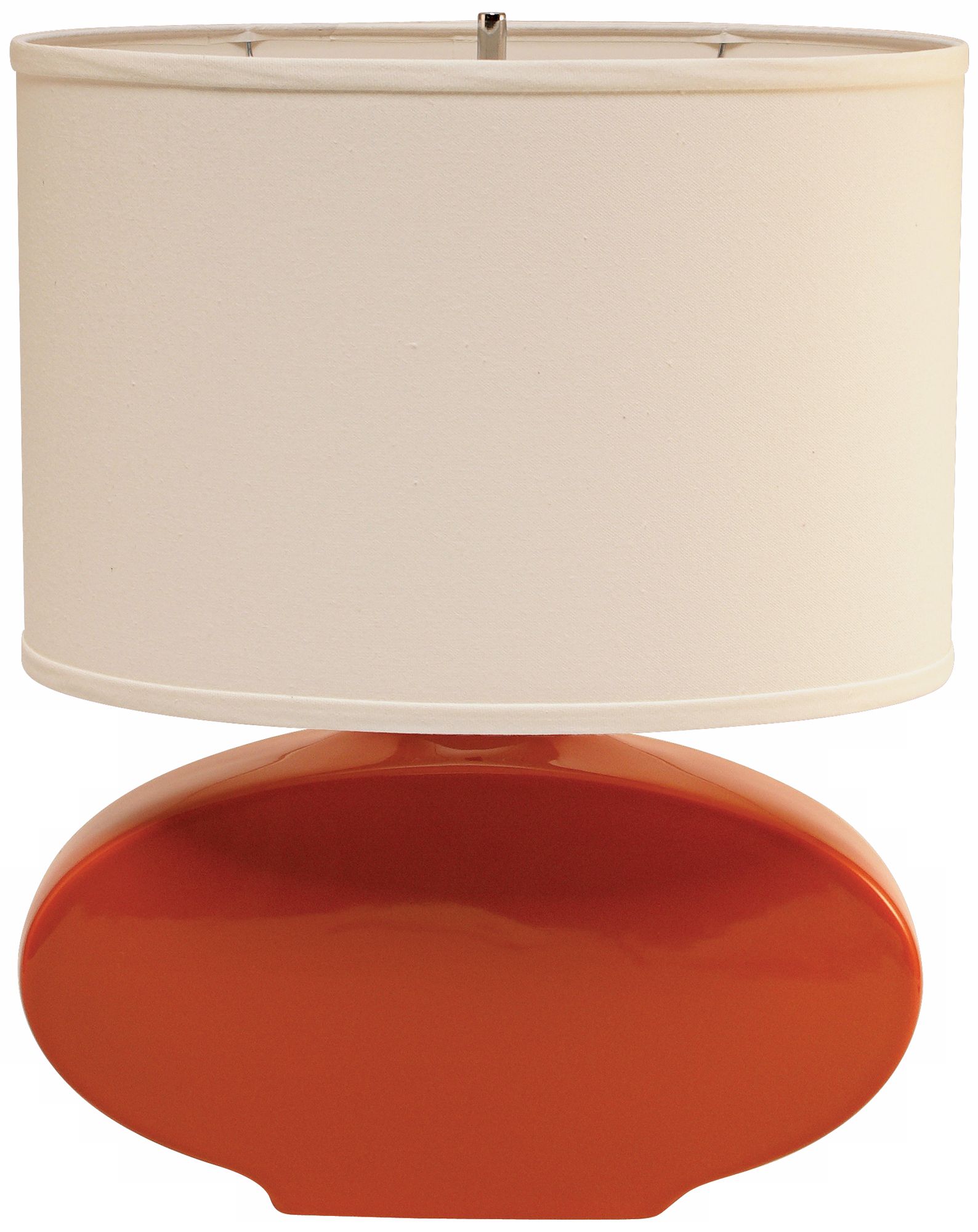 Haeger Potteries Paprika Oval Ceramic Table Lamp