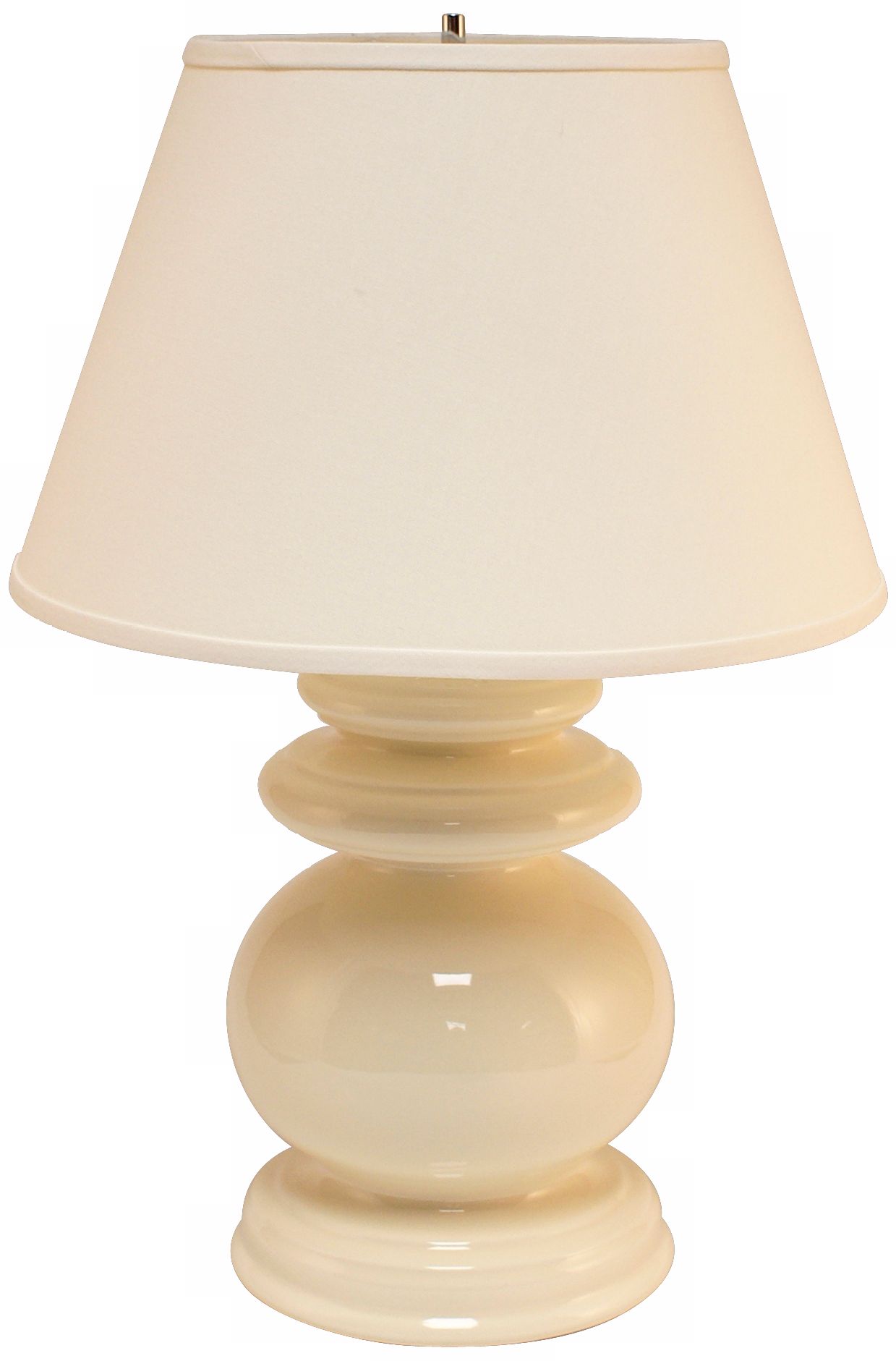 Haeger Potteries Ivory Cottage Ceramic Table Lamp