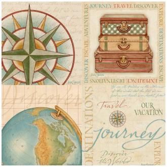Hindostone Set of Four Travel Group Stone Coasters P1853