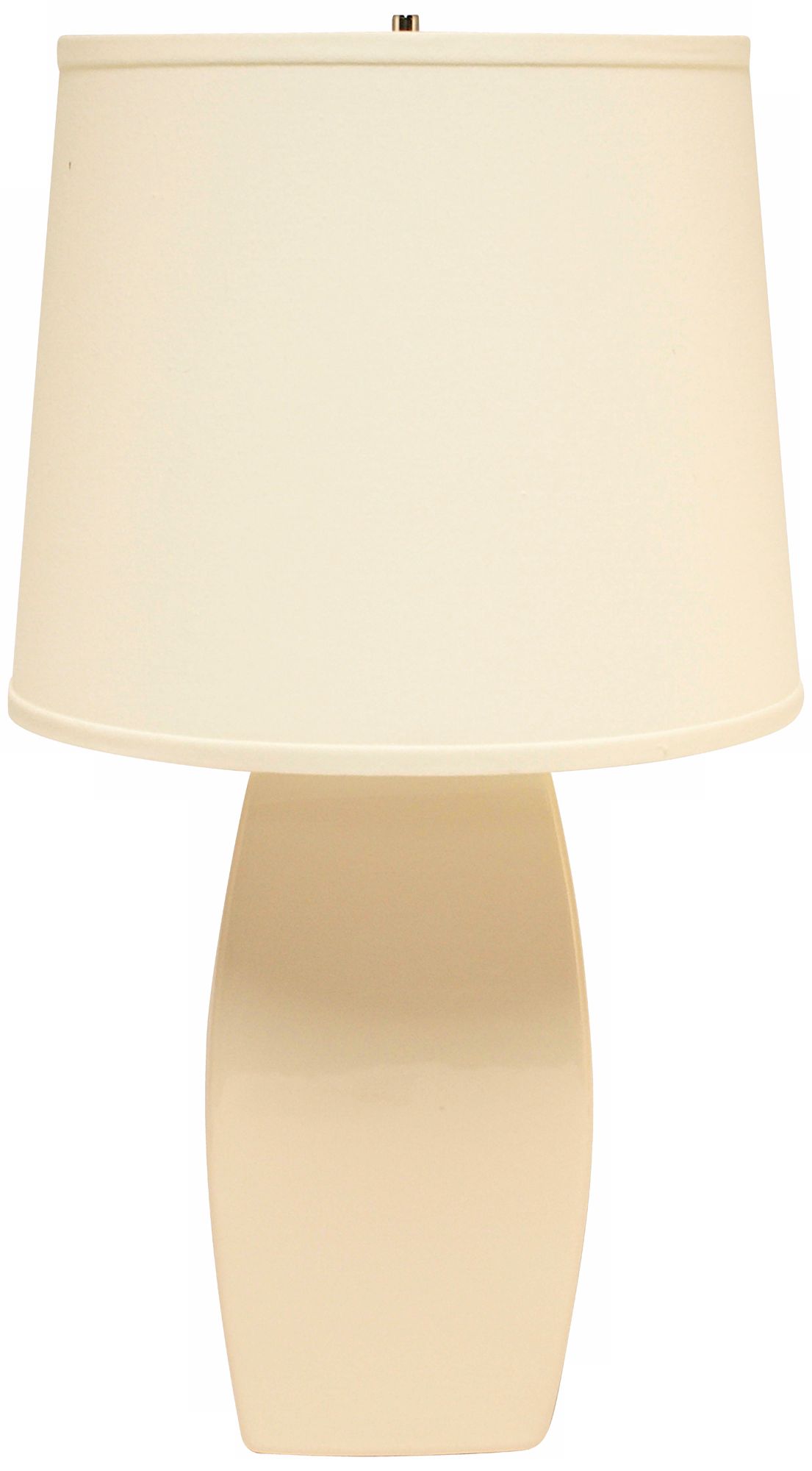 Haeger Potteries Ivory Ceramic Soft Rectangle Table Lamp