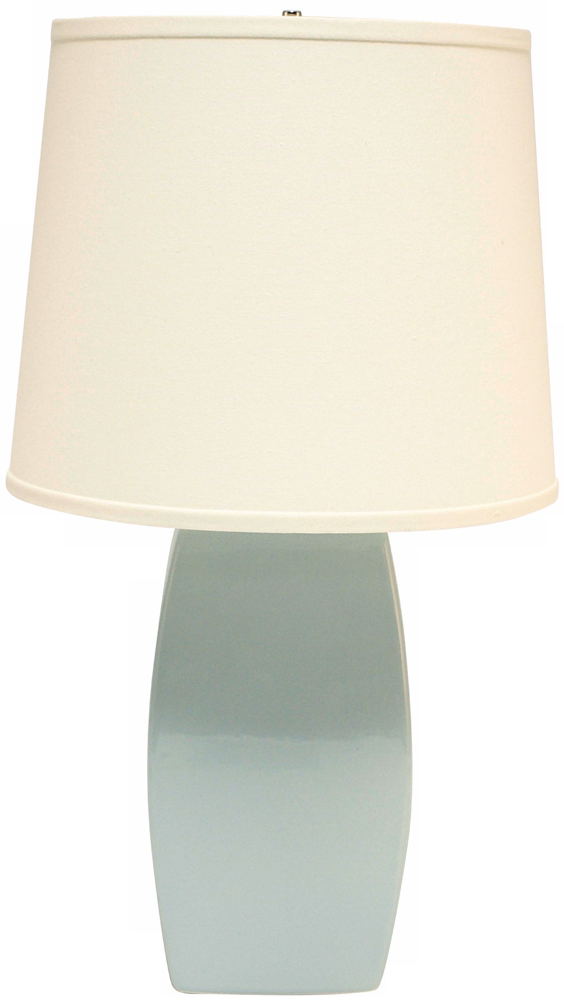 Haeger Potteries Mist Ceramic Soft Rectangle Table Lamp