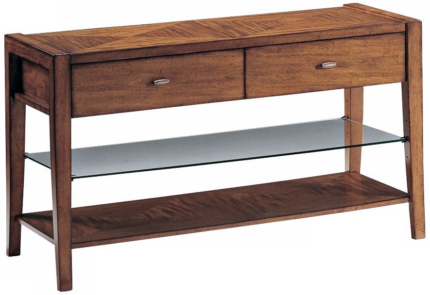 Riley Cinnamon Finish Console Table