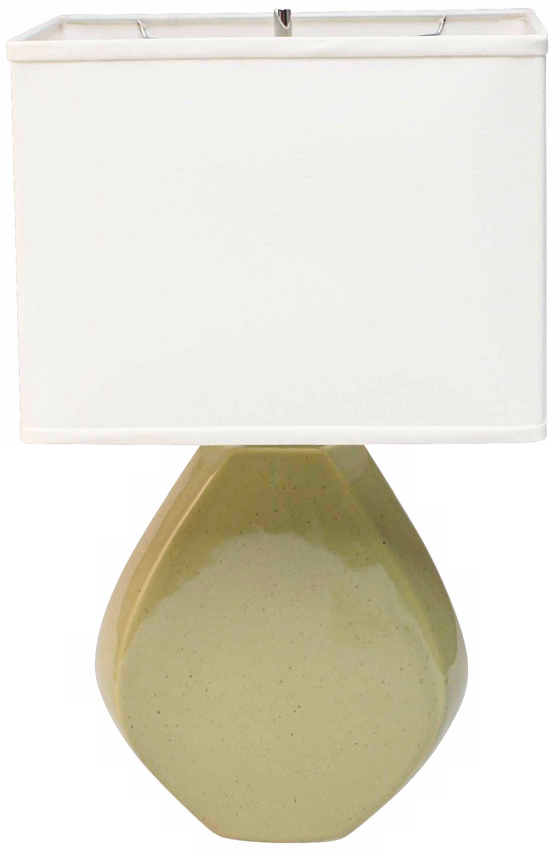 Haeger Potteries Sage Ceramic Octagon Table Lamp