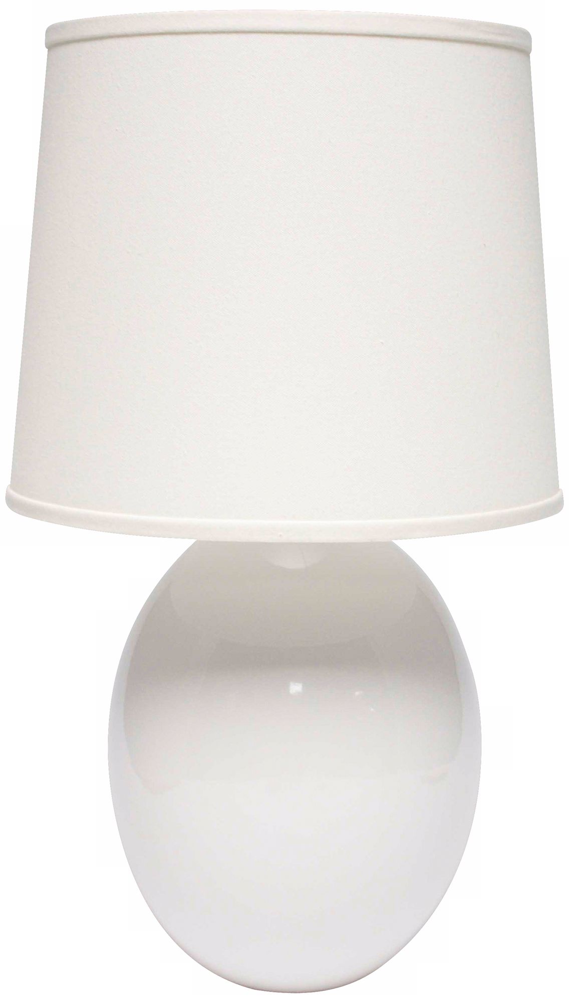 Haeger Potteries White Ceramic Egg Table Lamp