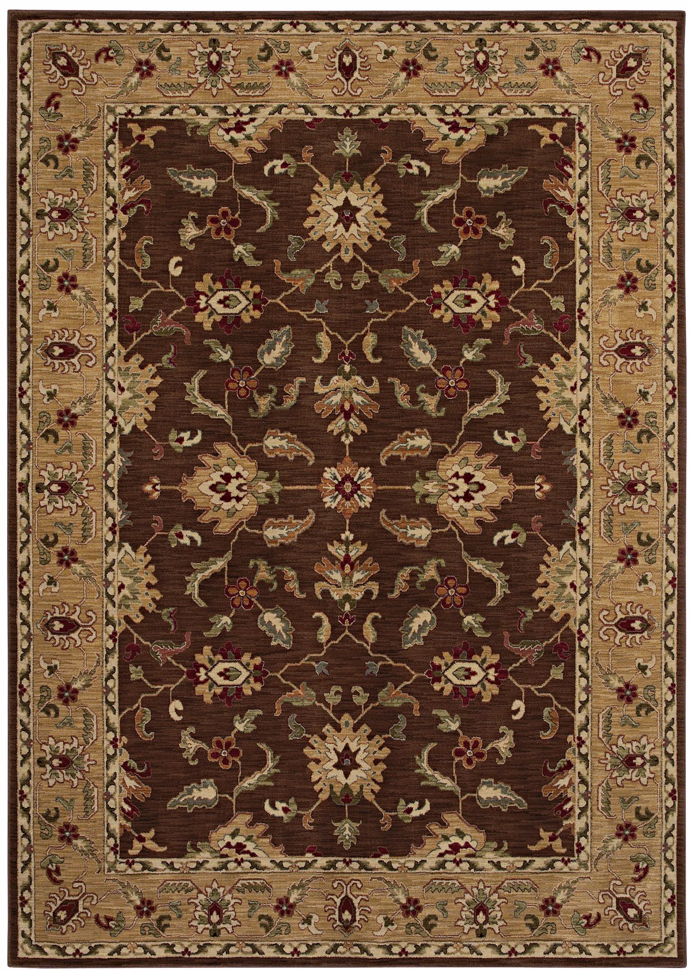Kathy Ireland Palace Retreat Washington Brown Area Rug P2088